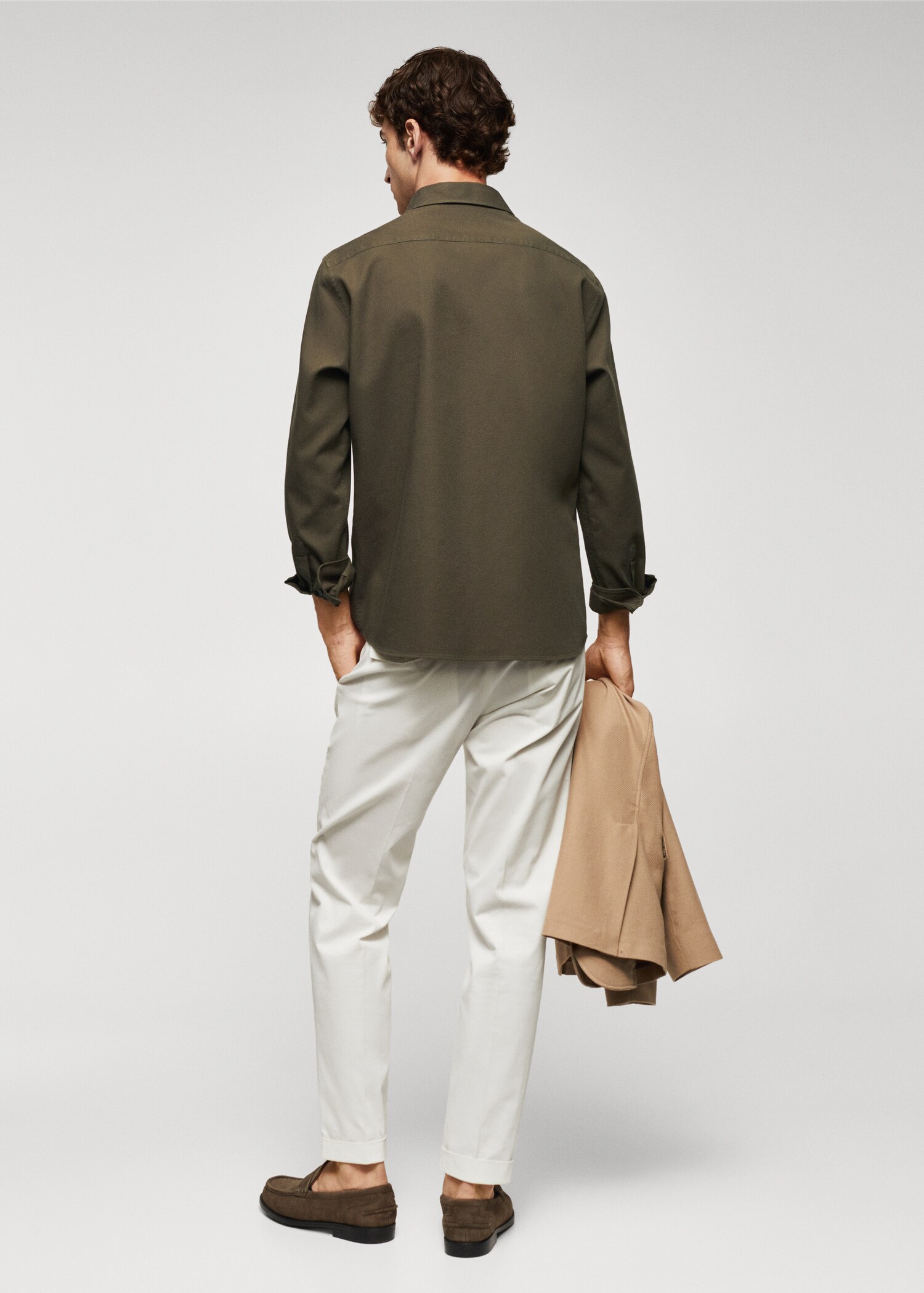 Chemise slim fit structurée coton - Verso de l’article