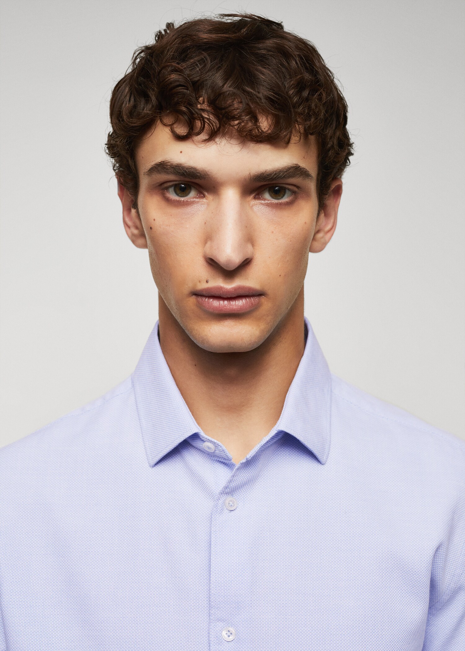 Camisa slim fit algodón estructura - Detalle del artículo 1