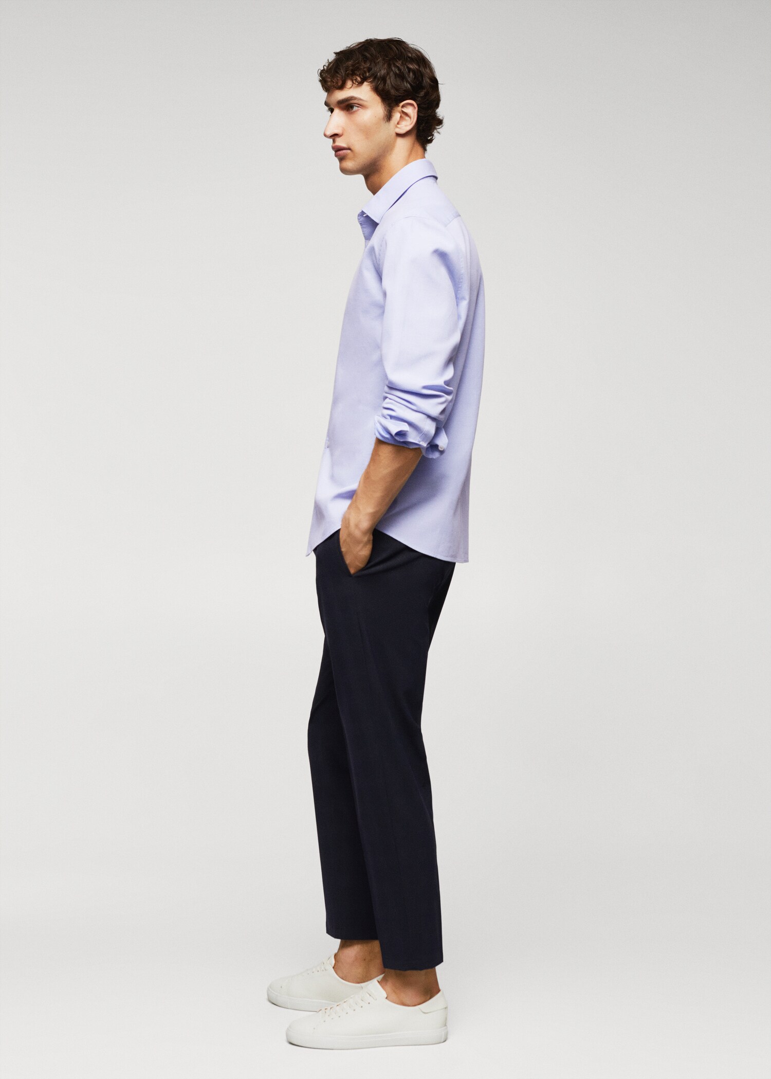 Camisa slim fit algodón estructura - Detalle del artículo 2
