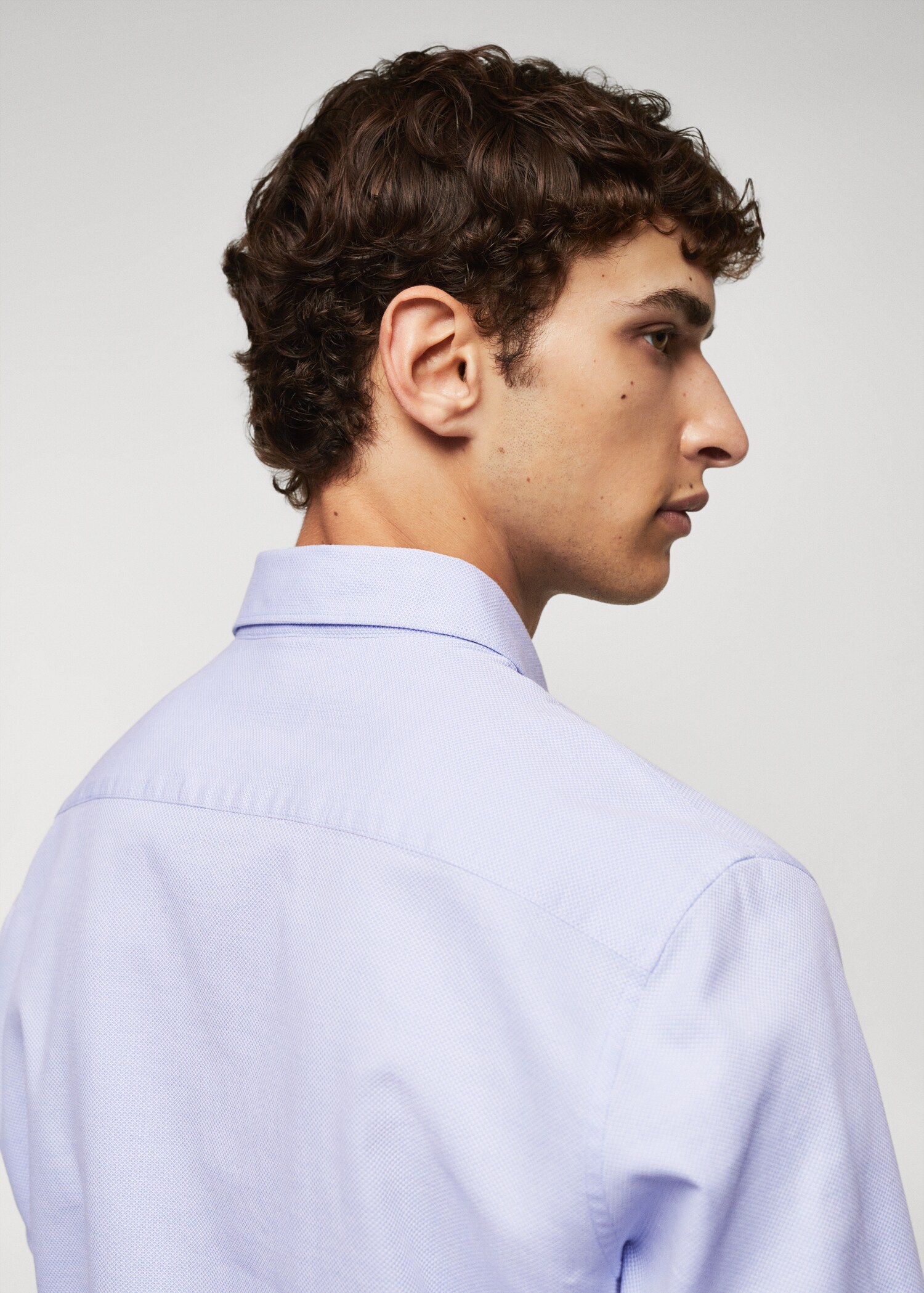 Camisa slim fit algodón estructura - Detalle del artículo 4