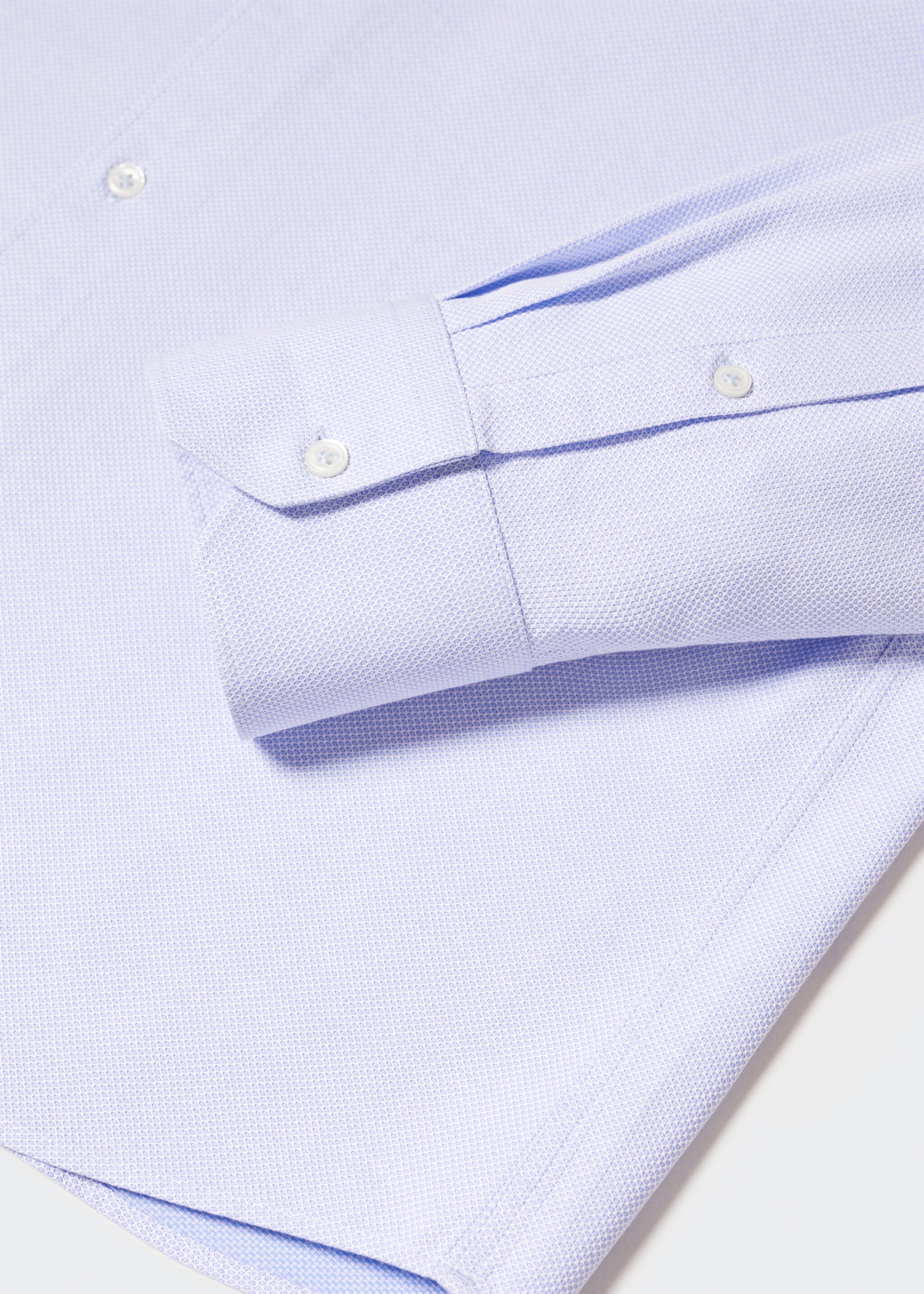 Πουκάμισο slim fit βαμβάκι ανάγλυφο - Λεπτομέρεια του προϊόντος 8