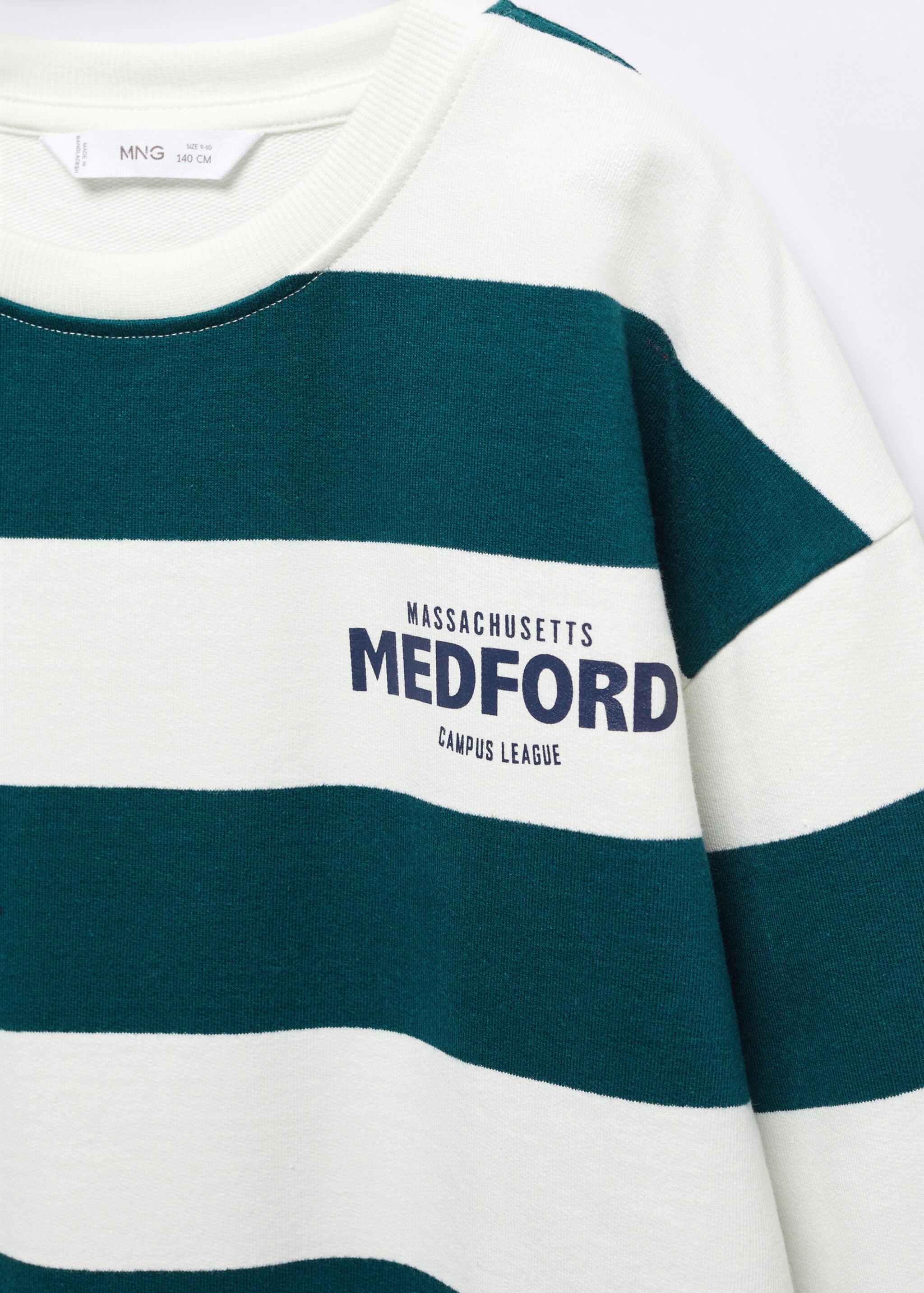 Striped cotton-blend sweatshirt - Details of the article 8