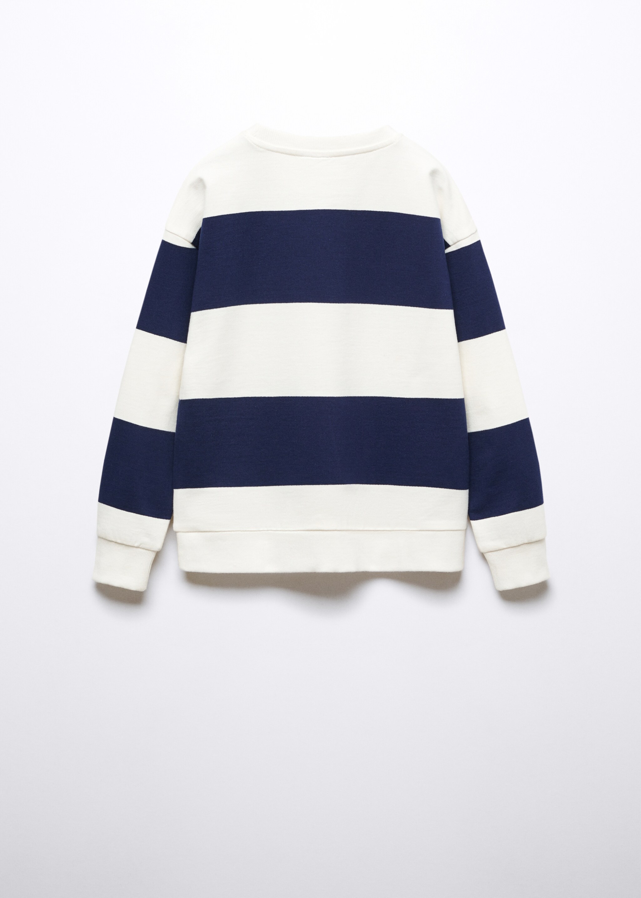 Sudadera algodón rayas - Reverso del artículo