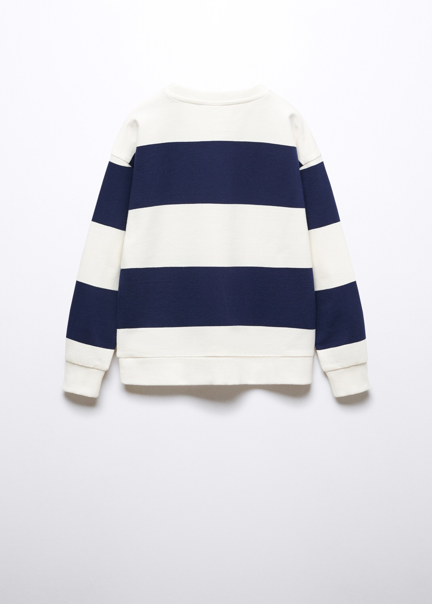 Striped cotton-blend sweatshirt - Reverse of the article