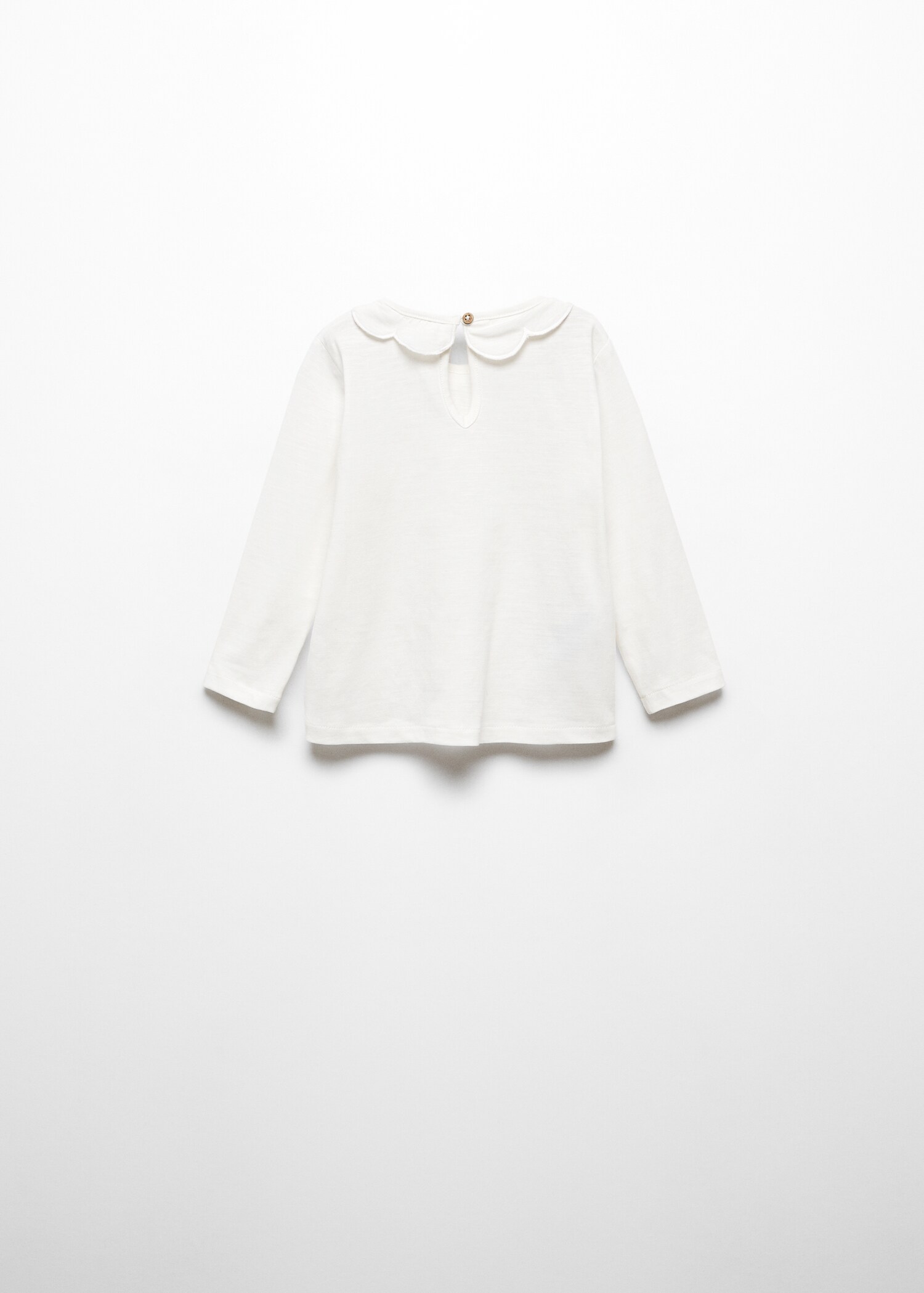 Long sleeve cotton t-shirt - Reverse of the article