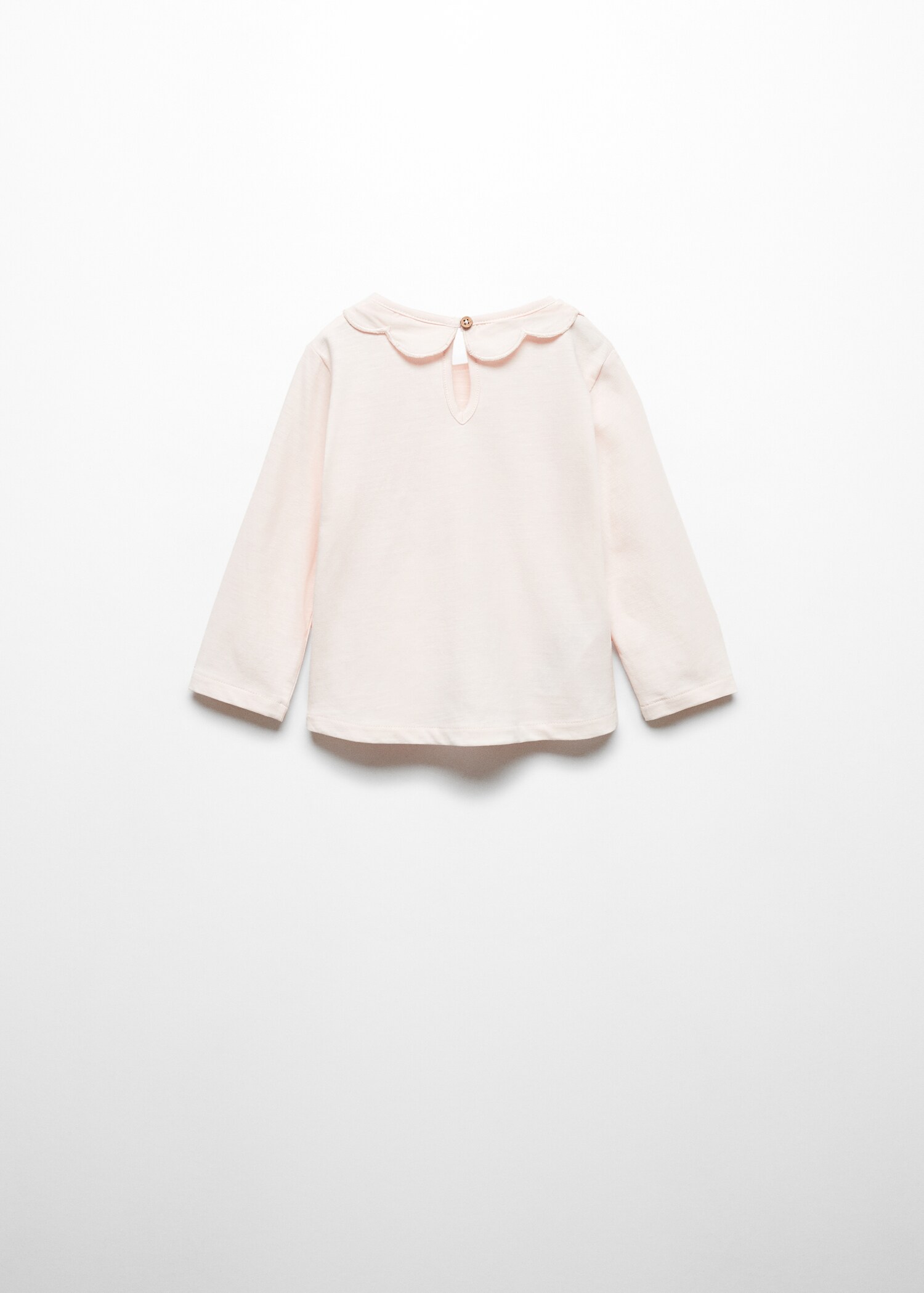 Long sleeve cotton t-shirt - Reverse of the article