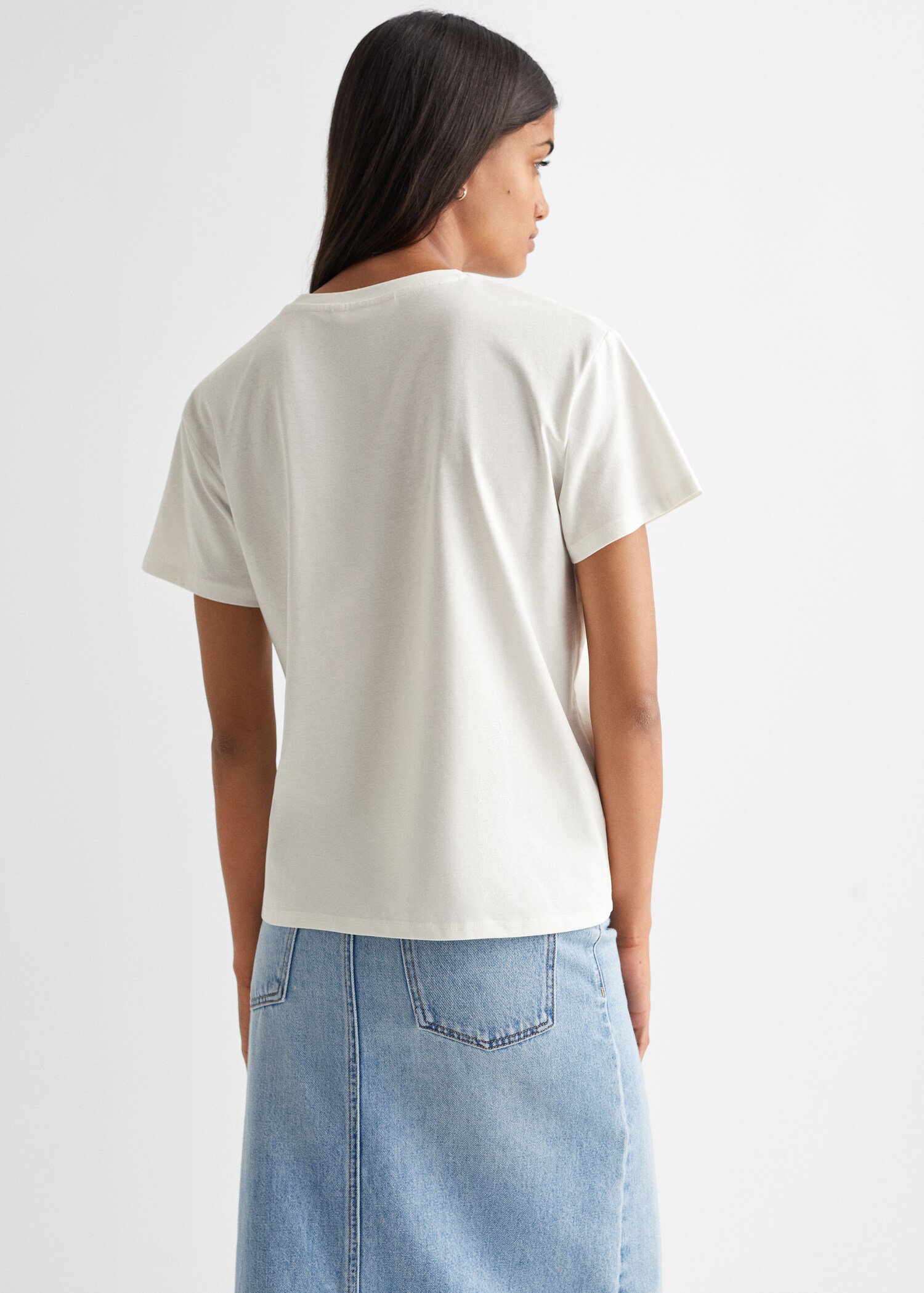 Camiseta mensaje estampado - Reverso del artículo