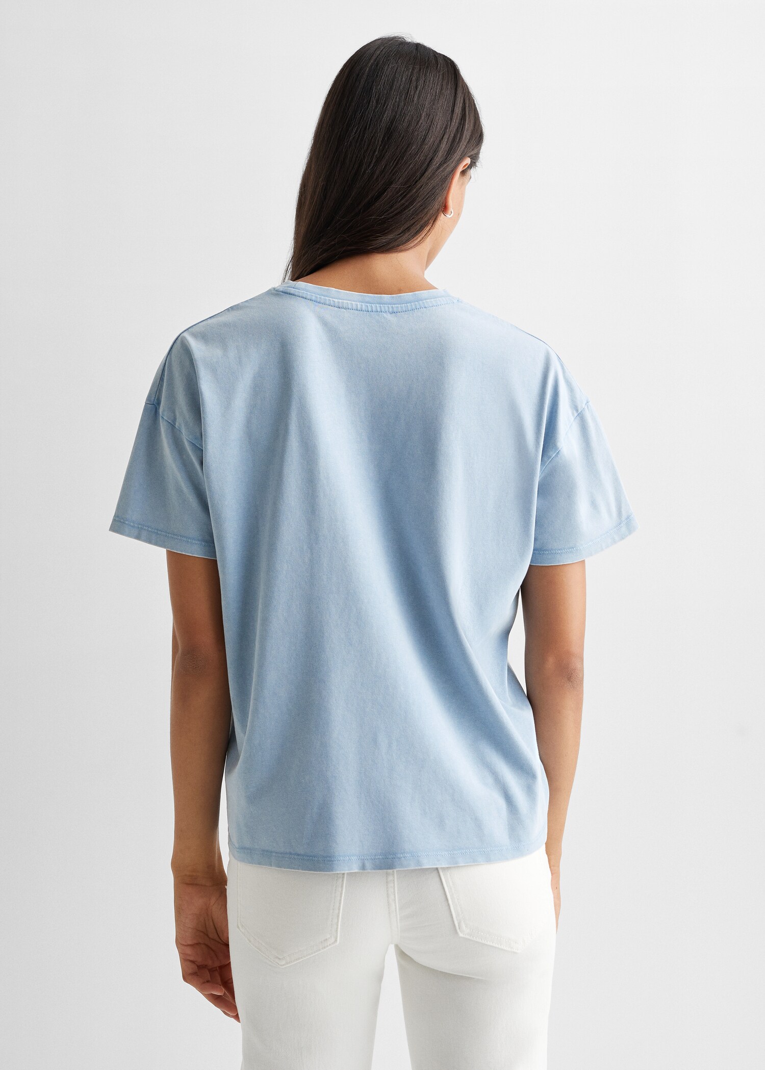 Tricou imprimat din bumbac - Spatele articolului