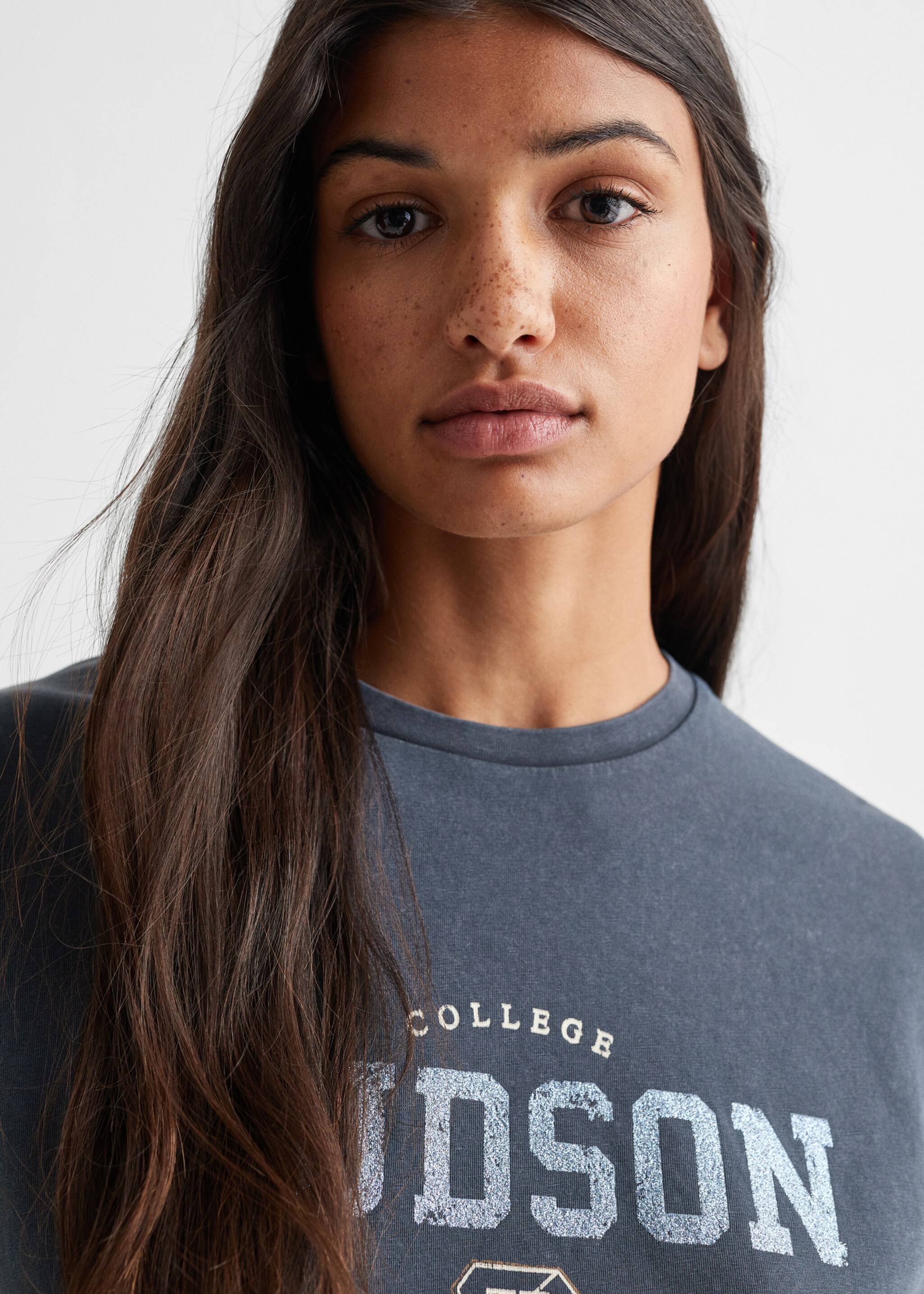 T-shirt coton imprimé - Détail de l'article 1, Bleu marine. Ref: 57004025-00.