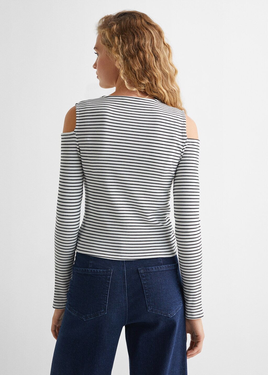 Striped long sleeves t-shirt - Teen Girl | MANGO OUTLET USA