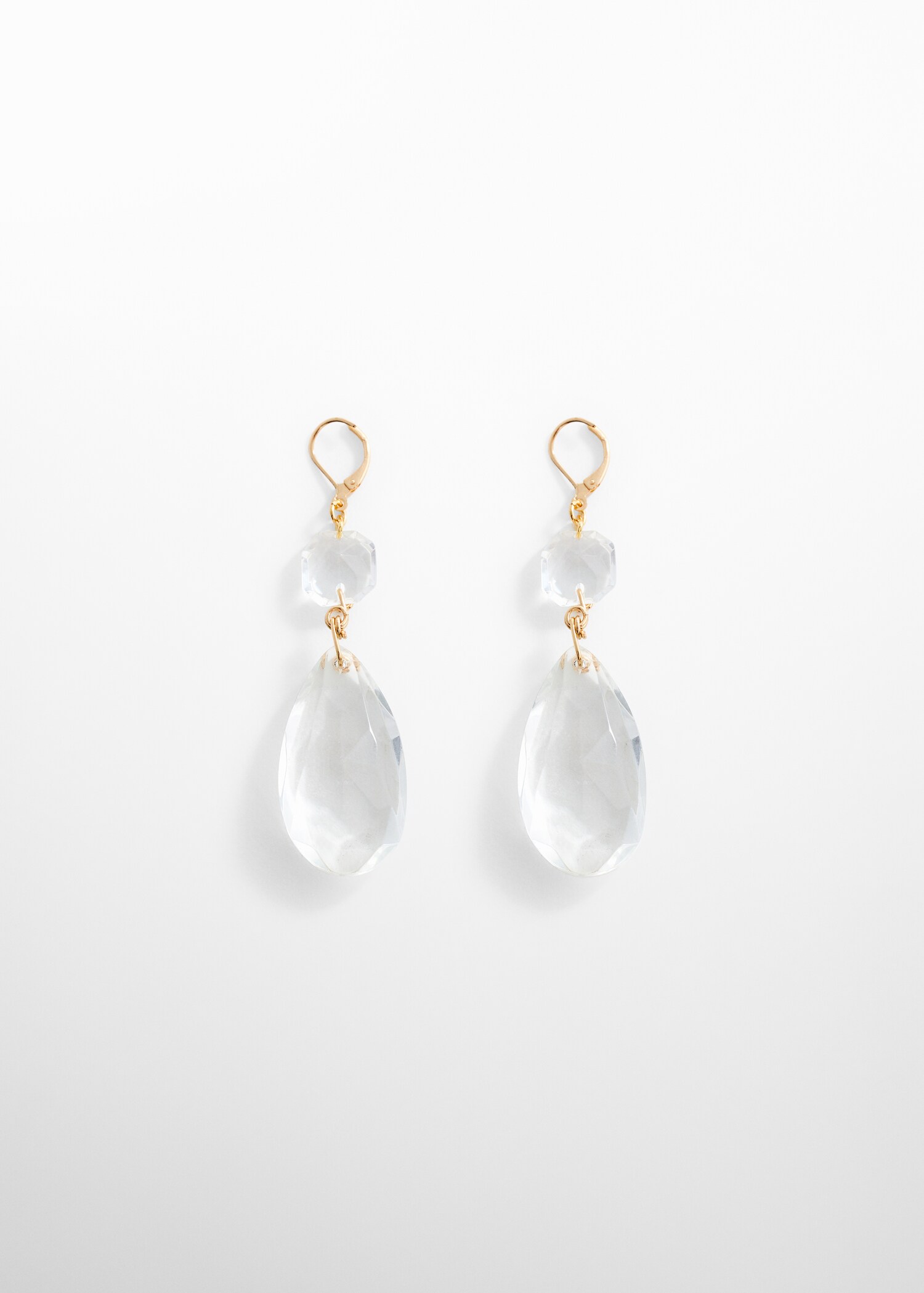 Boucles d’oreilles cristaux à facettes - Article sans modèle