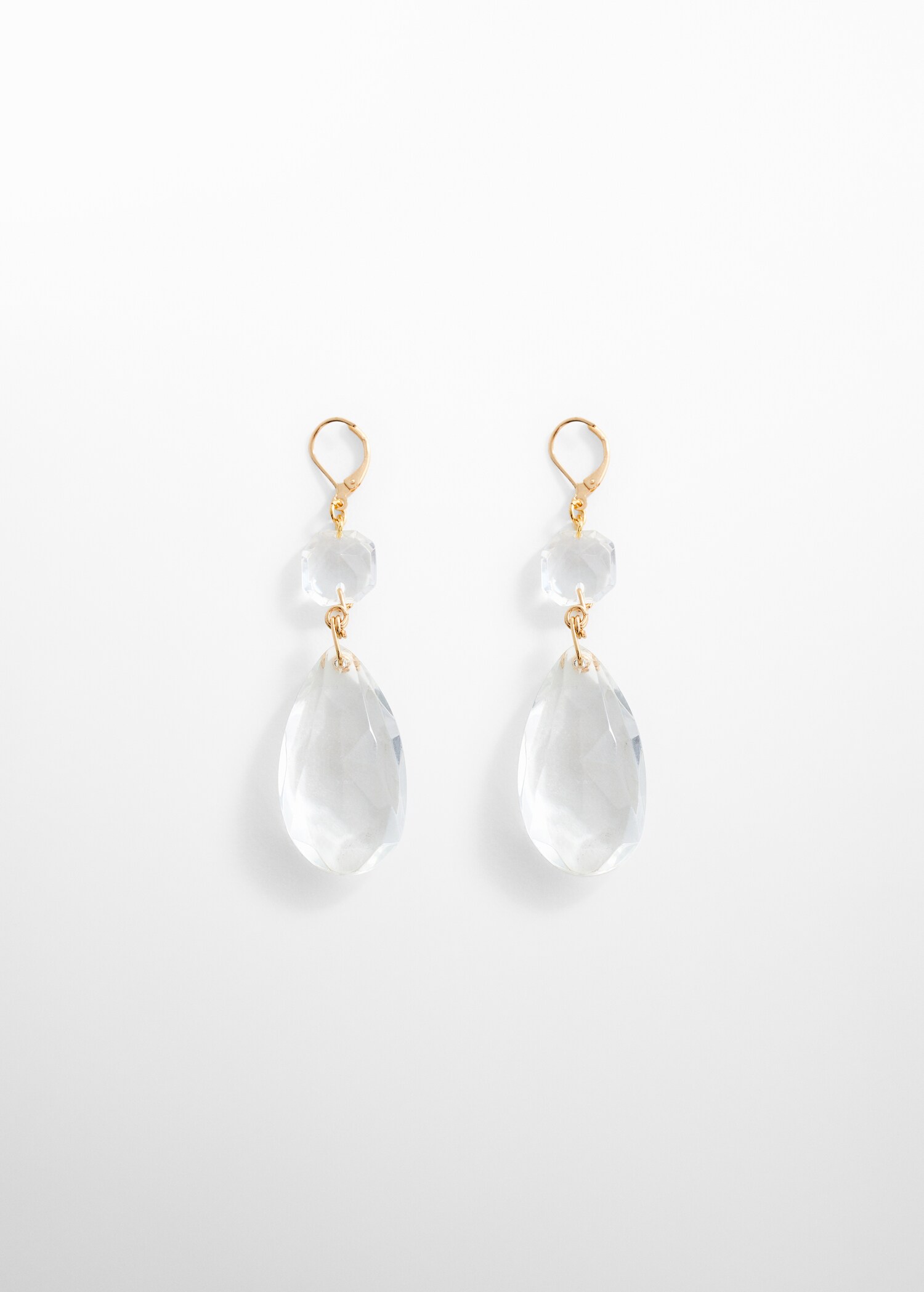 Faceted crystal earring - Article without model