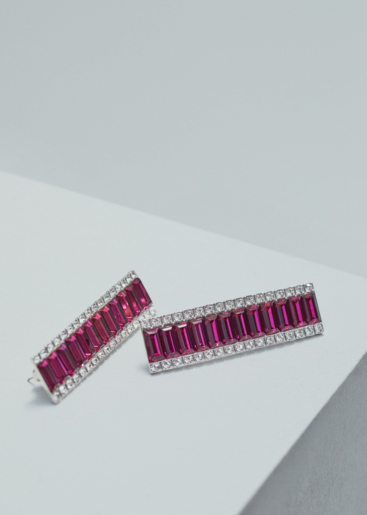 Boucles d'oreilles pendantes cristaux - Détail de l'article 2