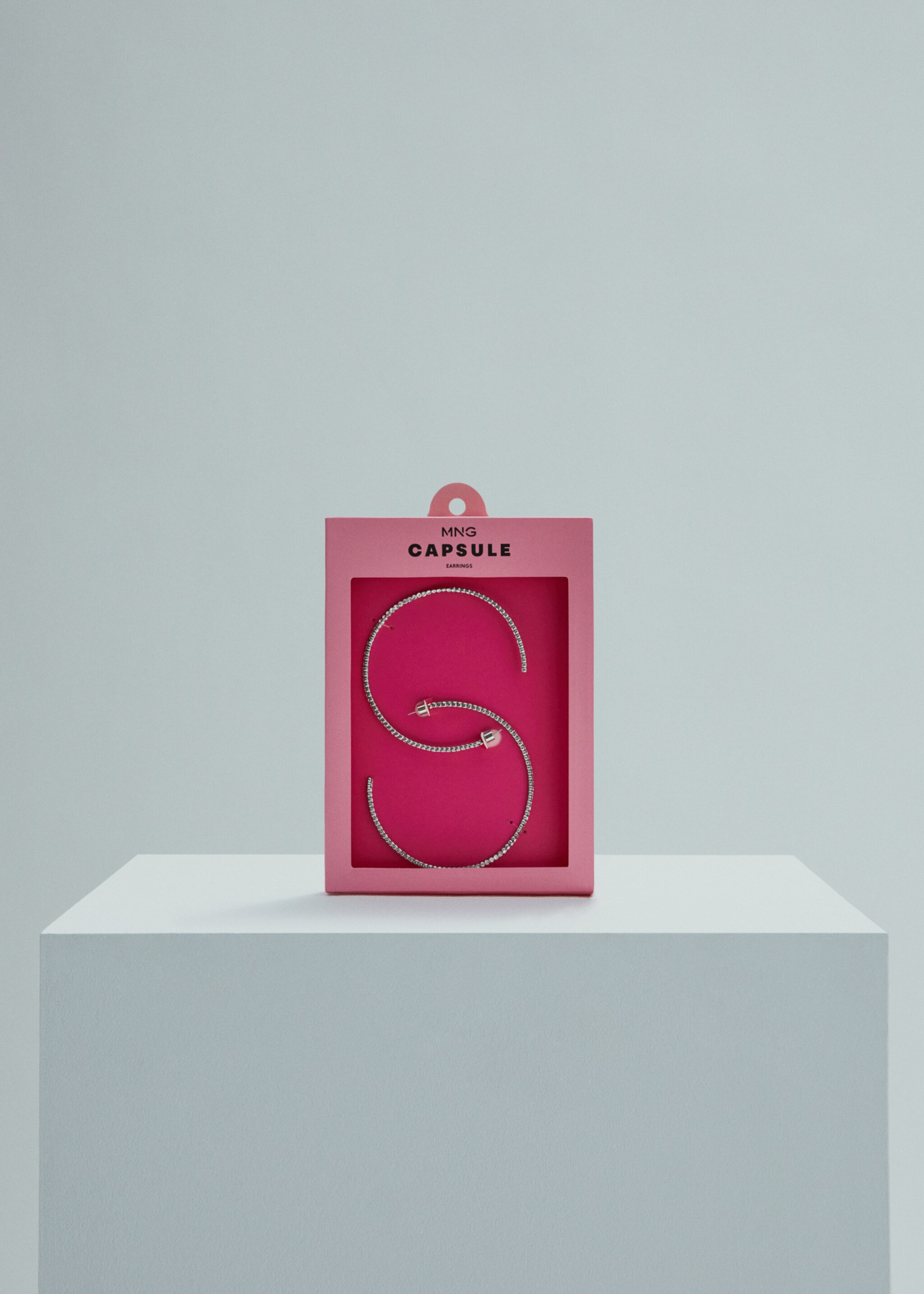 Crystal maxi-hoop earrings - Article without model