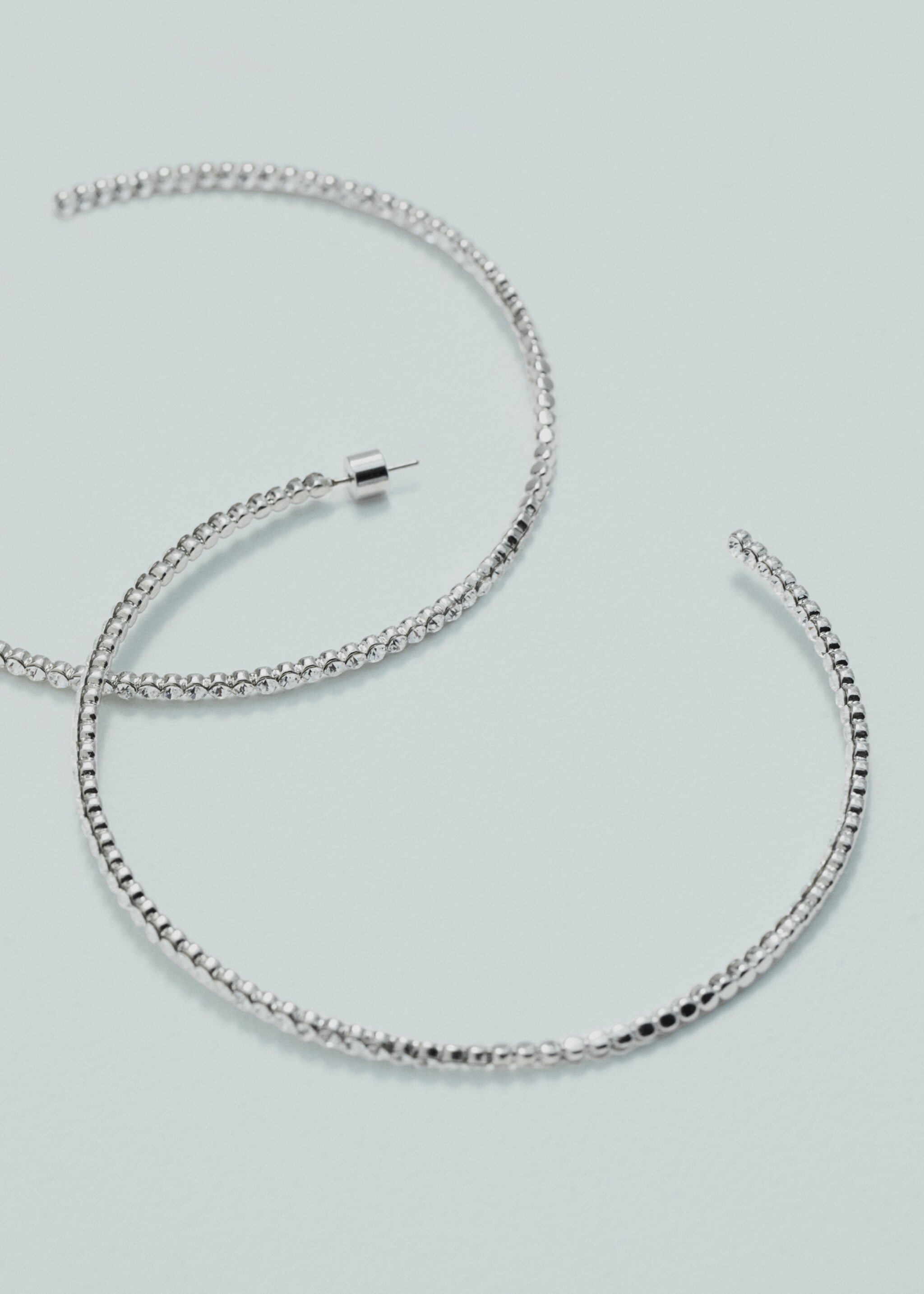 Crystal maxi-hoop earrings - Details of the article 2