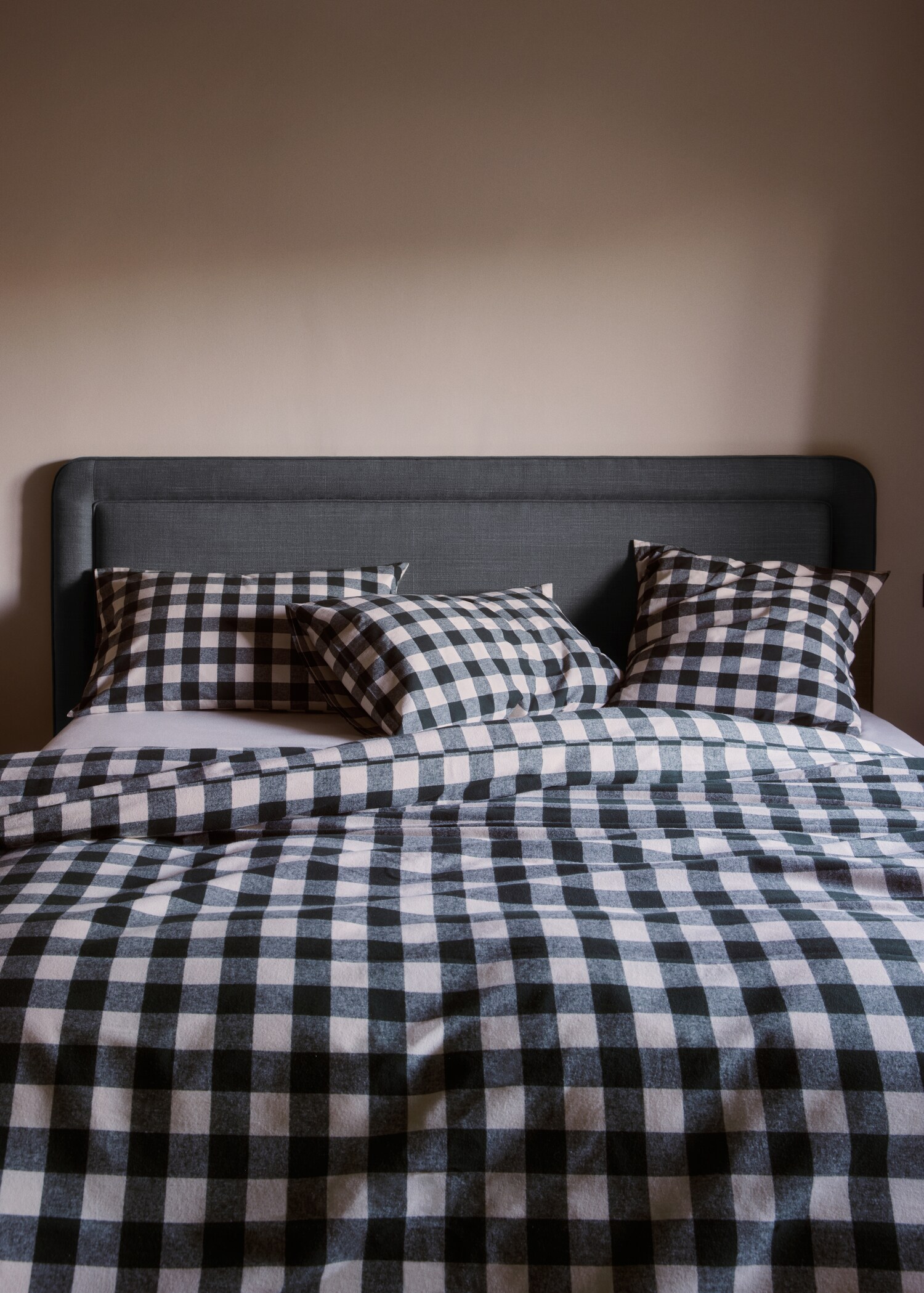 Flanell-Bettbezug mit zweifarbigem Karomuster für 150/160 cm Bett - Detail des Artikels 7