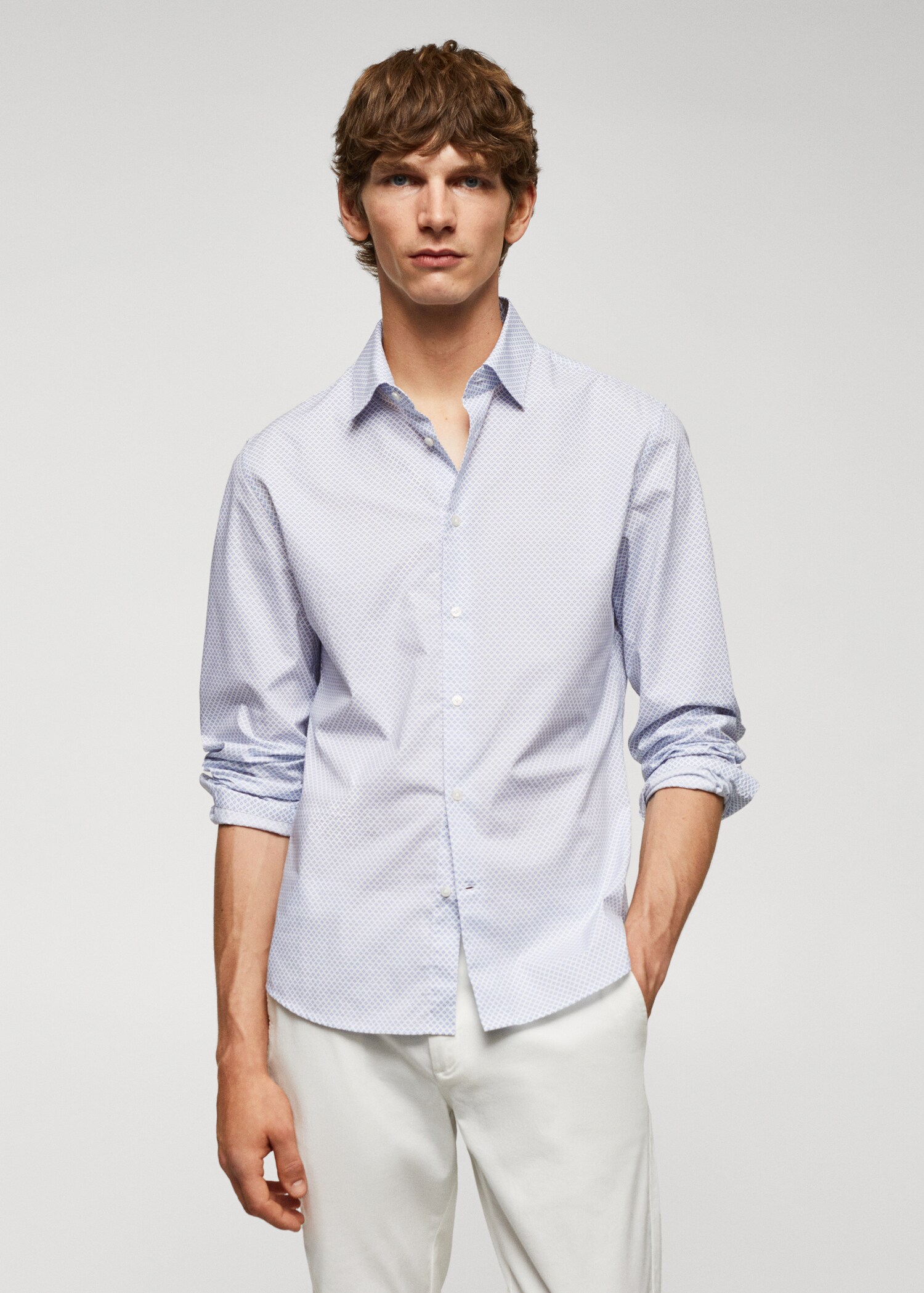 Chemise imprimée 100 % coton - Plan moyen