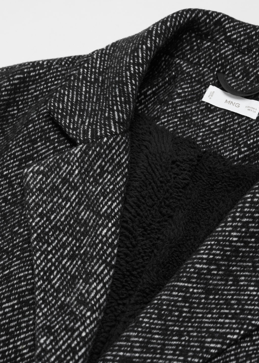 Flecked wool-blend coat - Teen Girl | MANGO OUTLET USA
