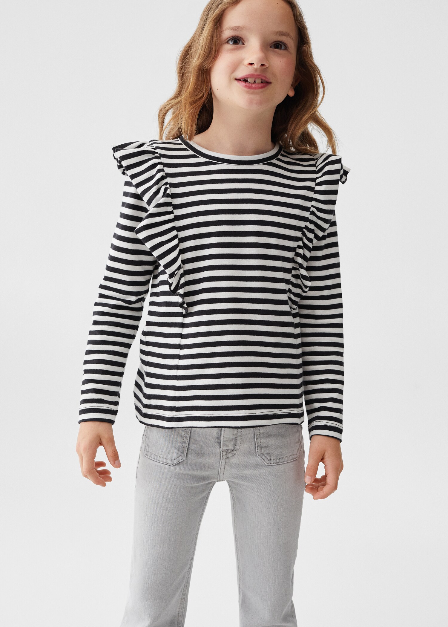 Striped long sleeves t-shirt - Medium plane