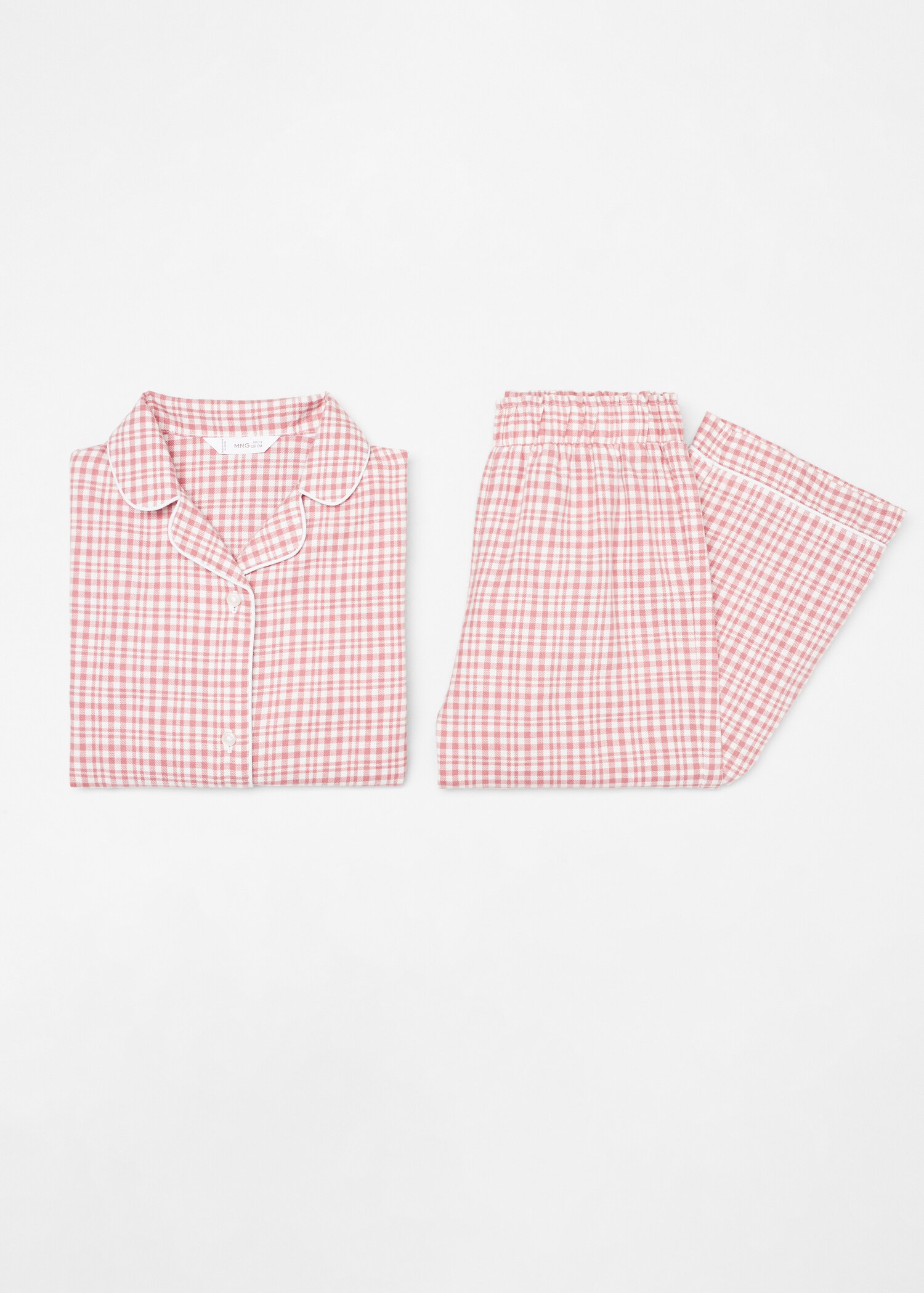 Pijama dues peces llarg quadres - Detall de l'article 8