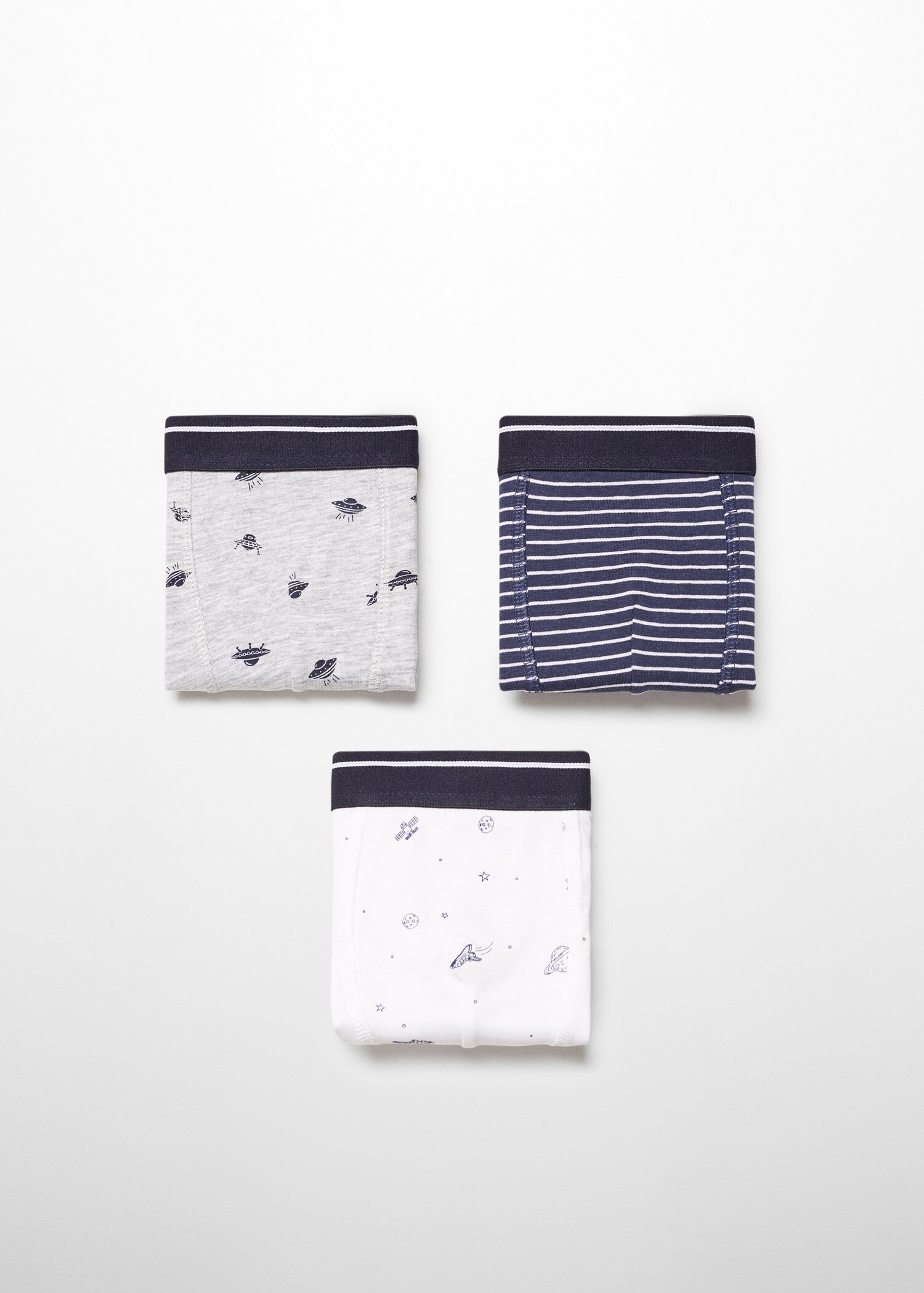 3-pak bedrukte boxershorts - Artikel zonder model