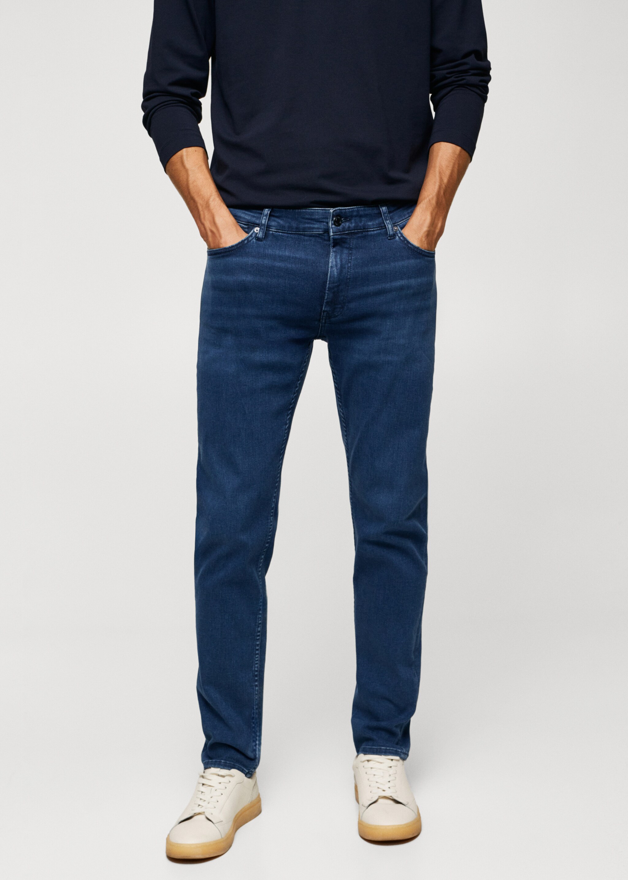 Slim fit Ultra Soft Touch Patrick jeans - Medium plane, Dark Blue. Ref: 57004424-00.