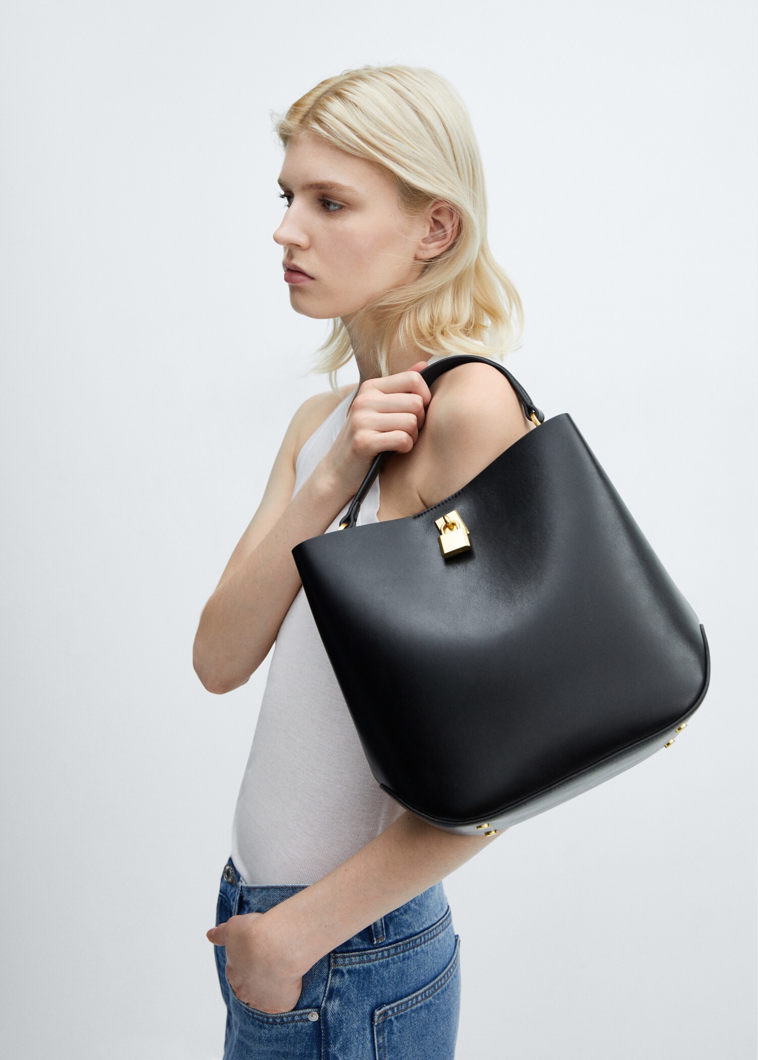 Kabelka shopper s visacím zámkem - Detail zboží 9