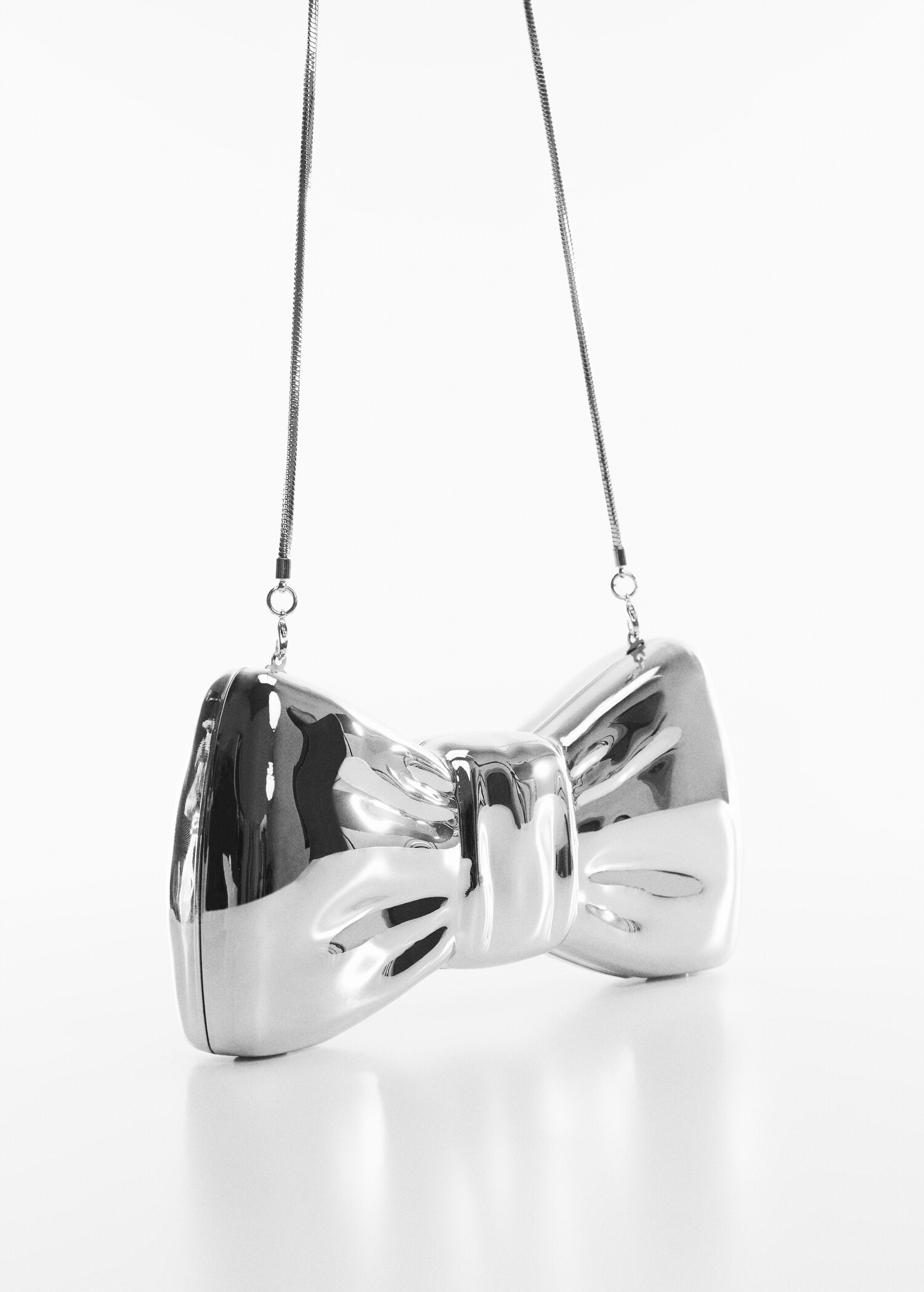 Clutch bag with bow design - Medium plane