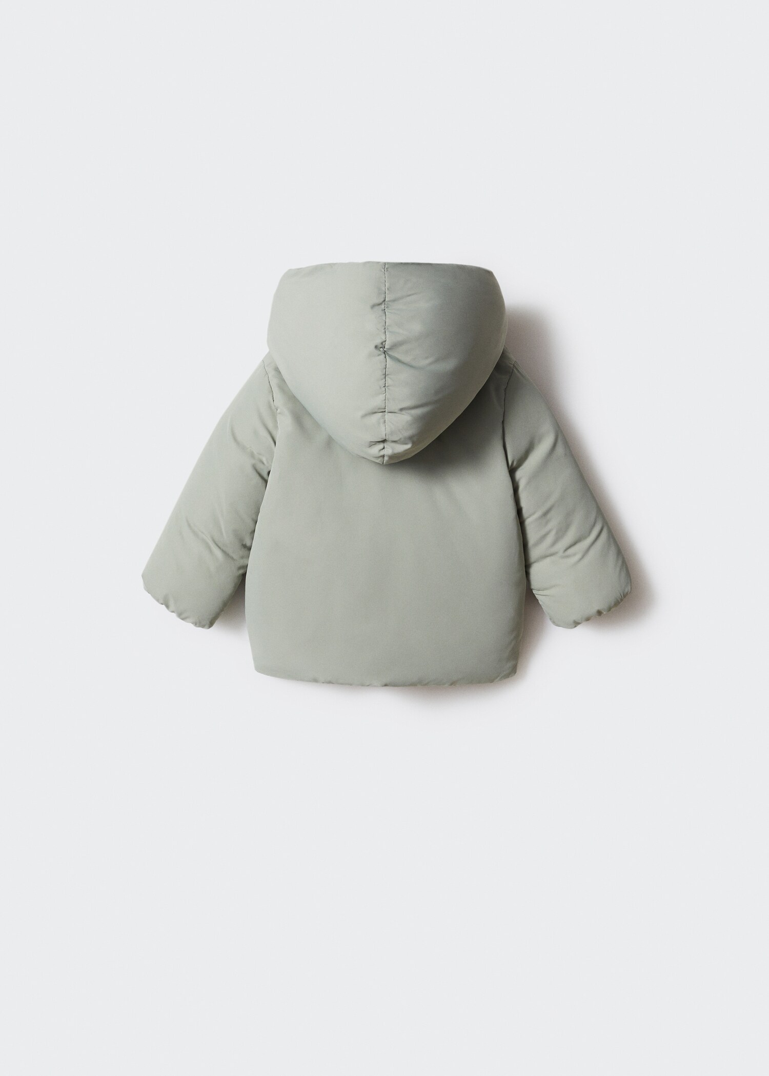 Anorak acolchado pelo - Reverso del artículo