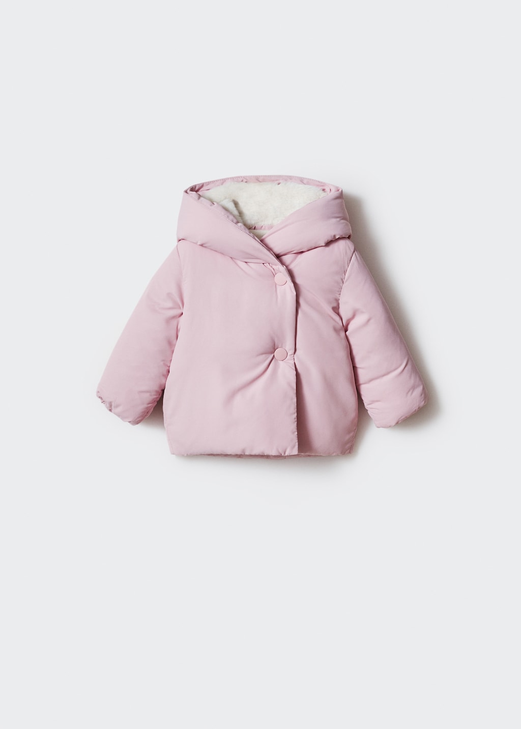 muguet volume fake fur coat ピンク