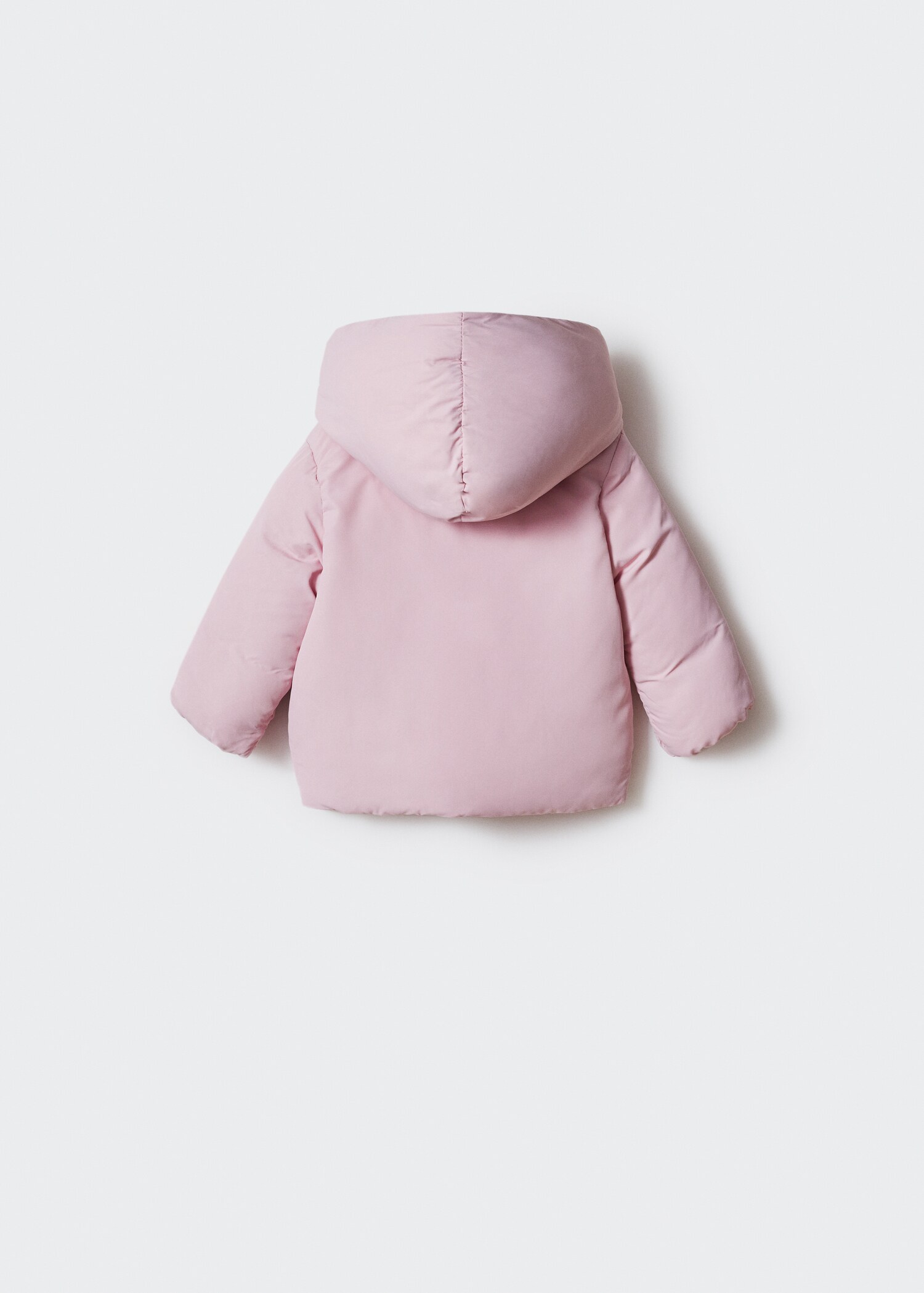Anorak acolchado pelo - Reverso del artículo