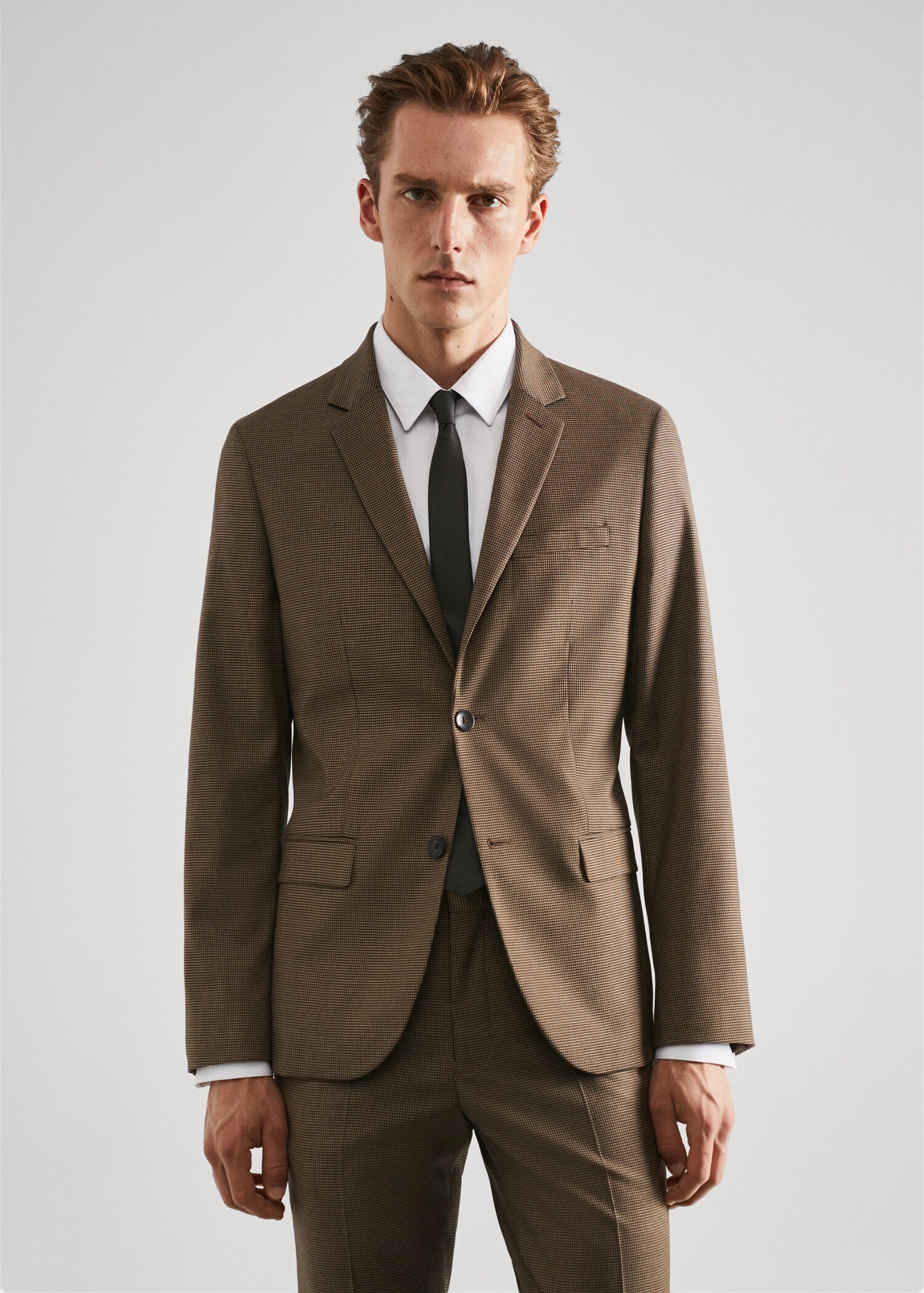 Σακάκι κοστουμιού super slim fit ύφασμα stretch - Μεσαίο πλάνο