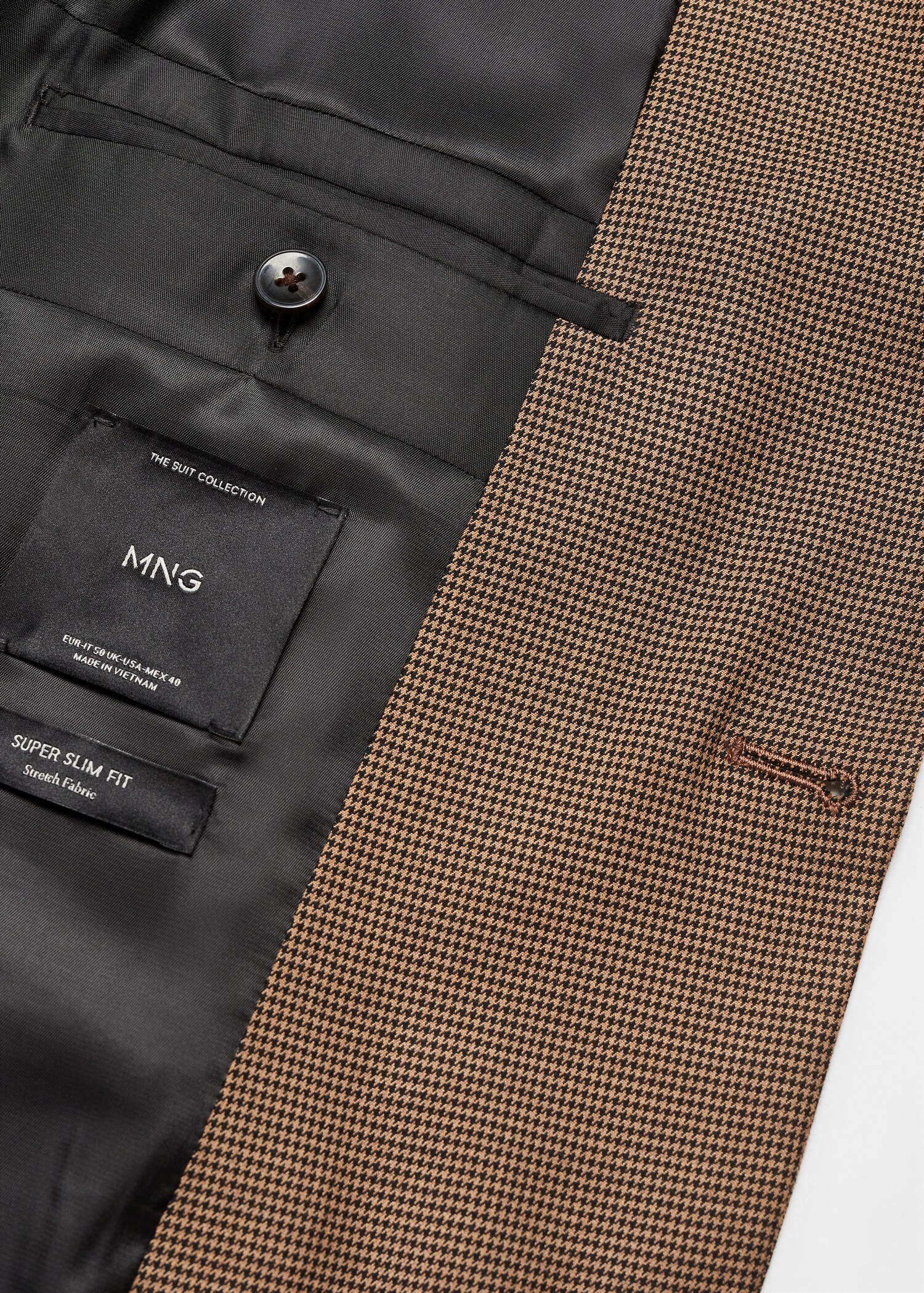 Σακάκι κοστουμιού super slim fit ύφασμα stretch - Λεπτομέρεια του προϊόντος 8