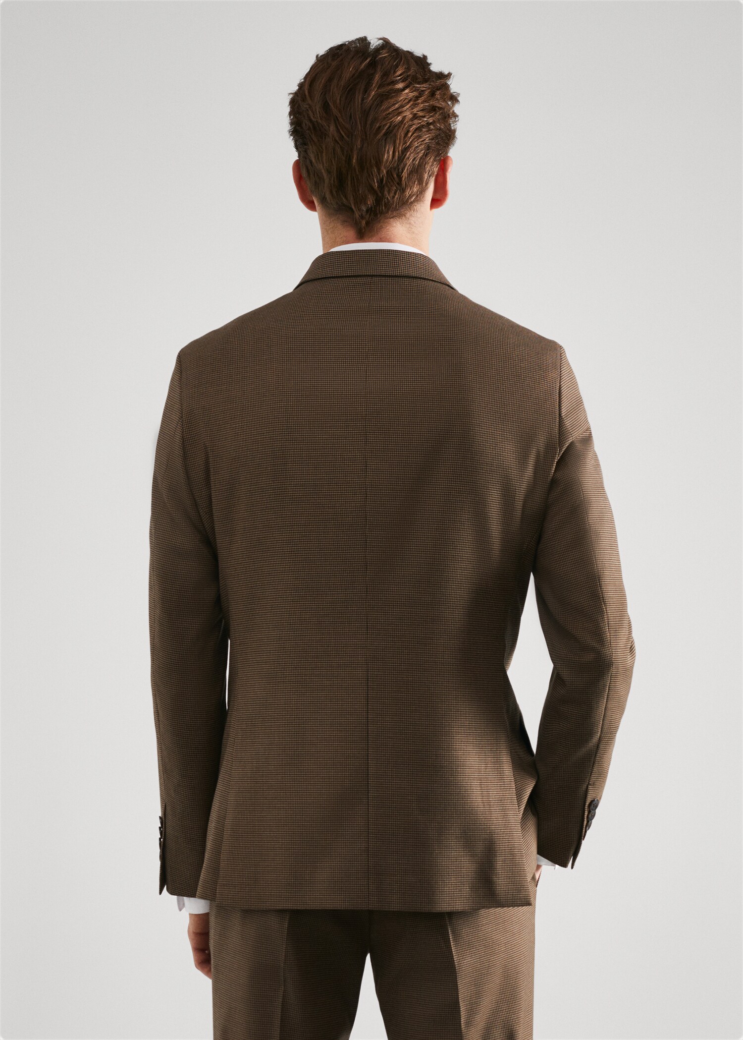 Σακάκι κοστουμιού super slim fit ύφασμα stretch - Πίσω όψη προϊόντος