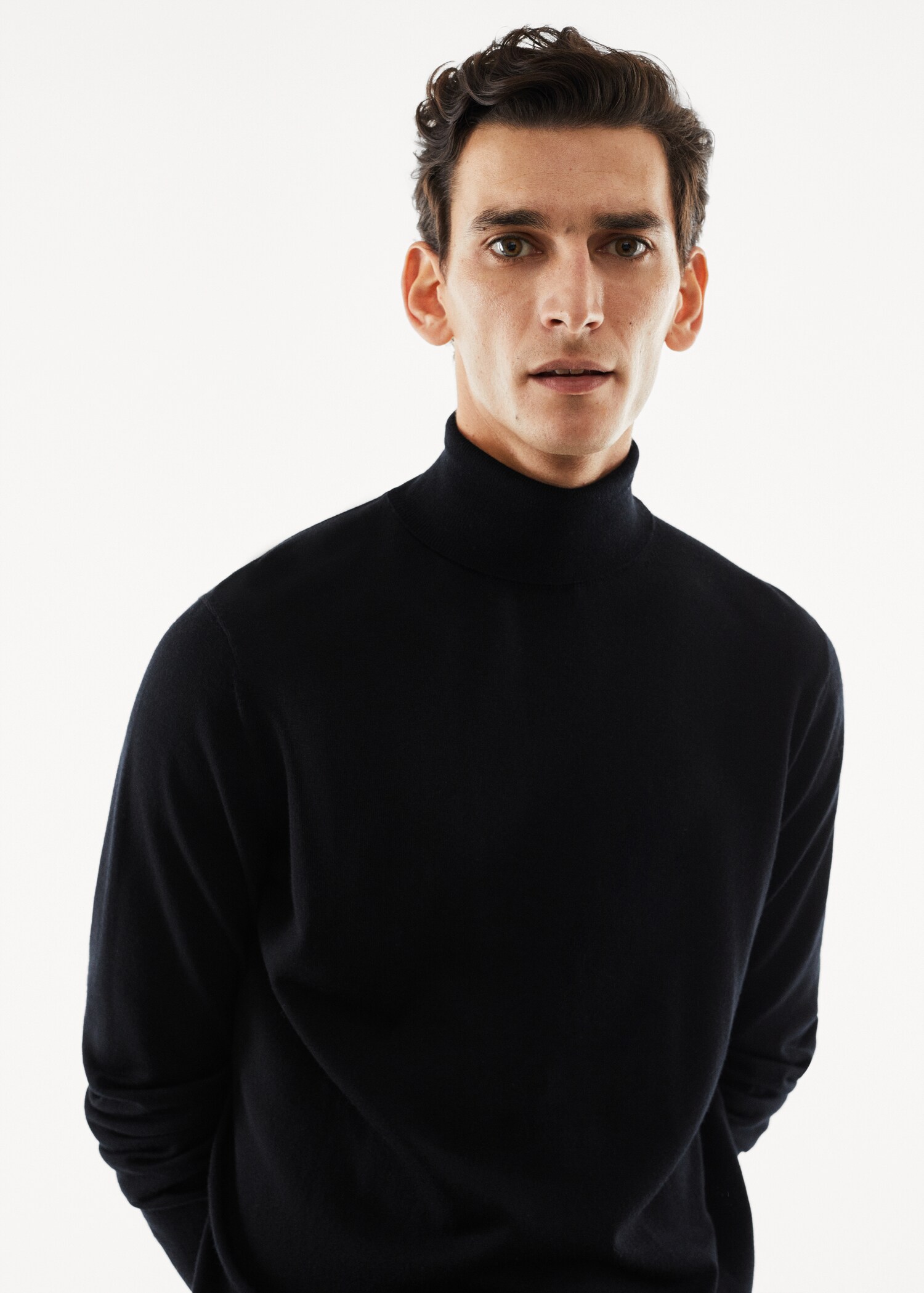 Pullover aus 100 % Merinowolle mit Rollkragen - Detail des Artikels 1