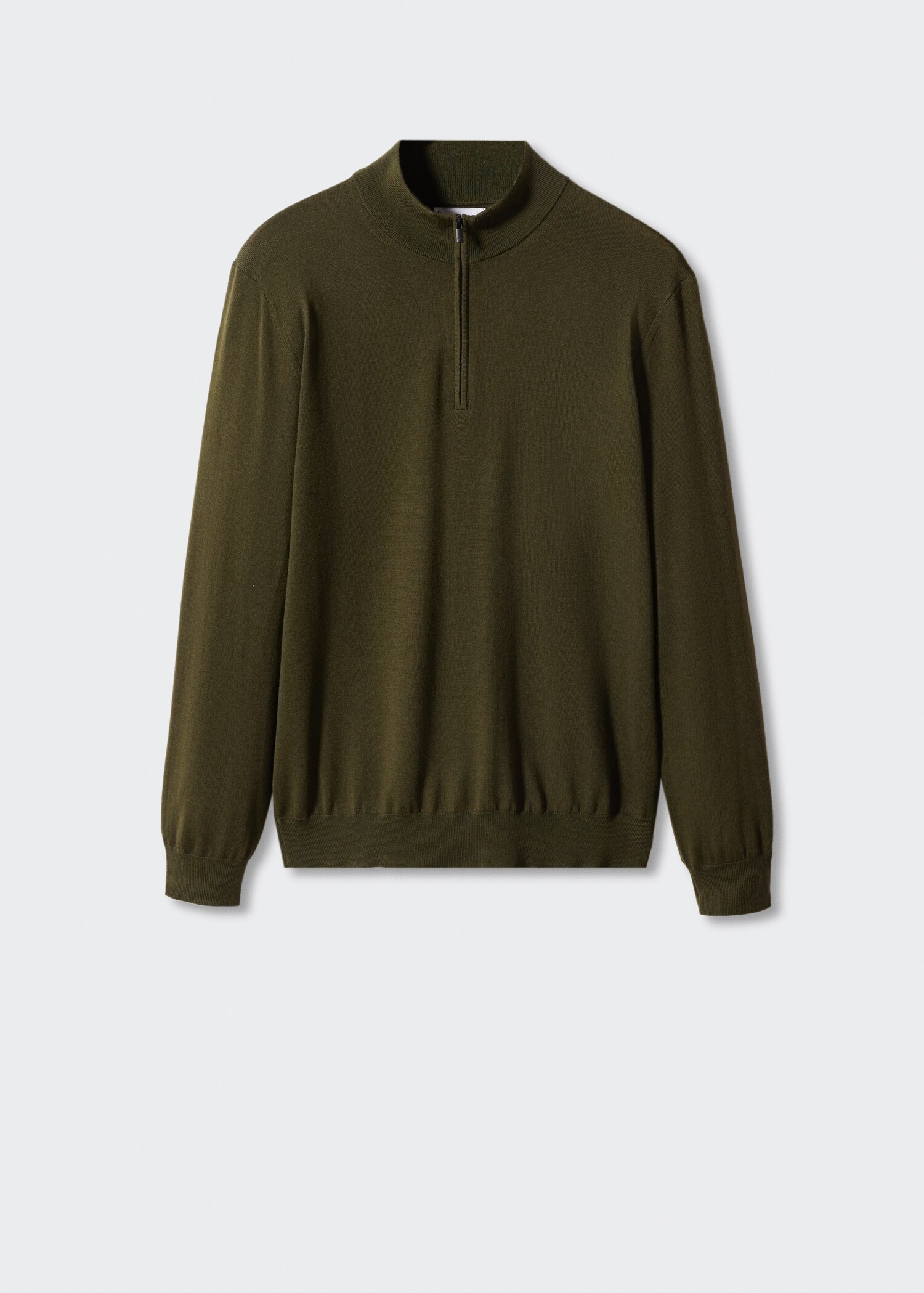 Pullover aus 100 % Merinowolle mit Zip-Kragen - Artikel ohne Model