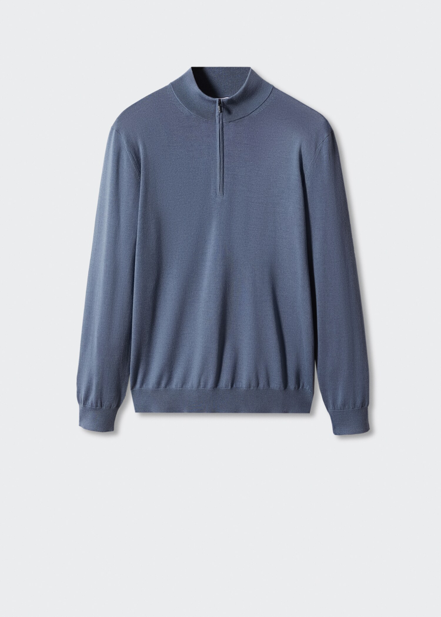 Pullover aus 100 % Merinowolle mit Zip-Kragen - Artikel ohne Model