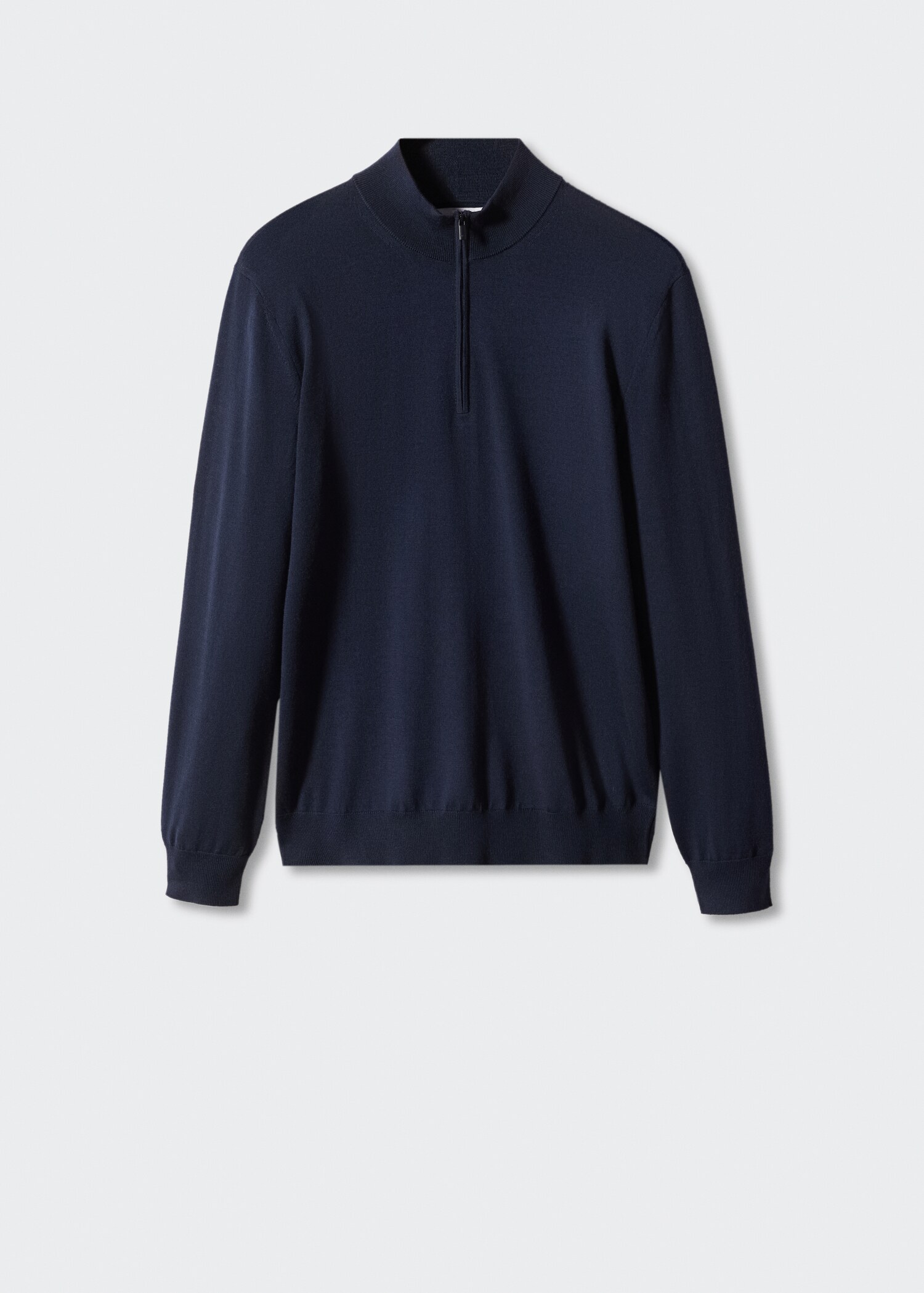 Pullover aus 100 % Merinowolle mit Zip-Kragen - Artikel ohne Model