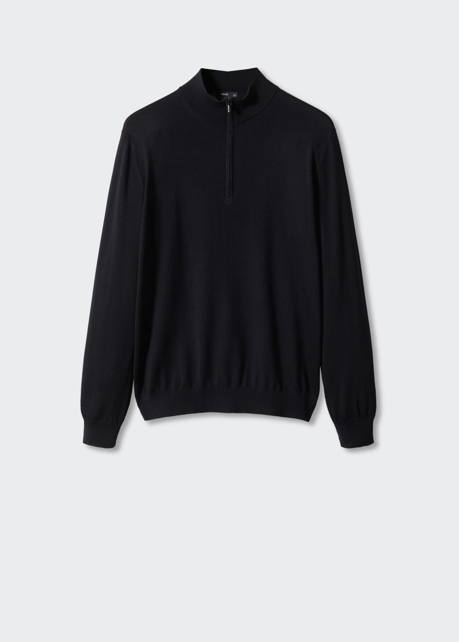 Pullover aus 100 % Merinowolle mit Zip-Kragen - Artikel ohne Model