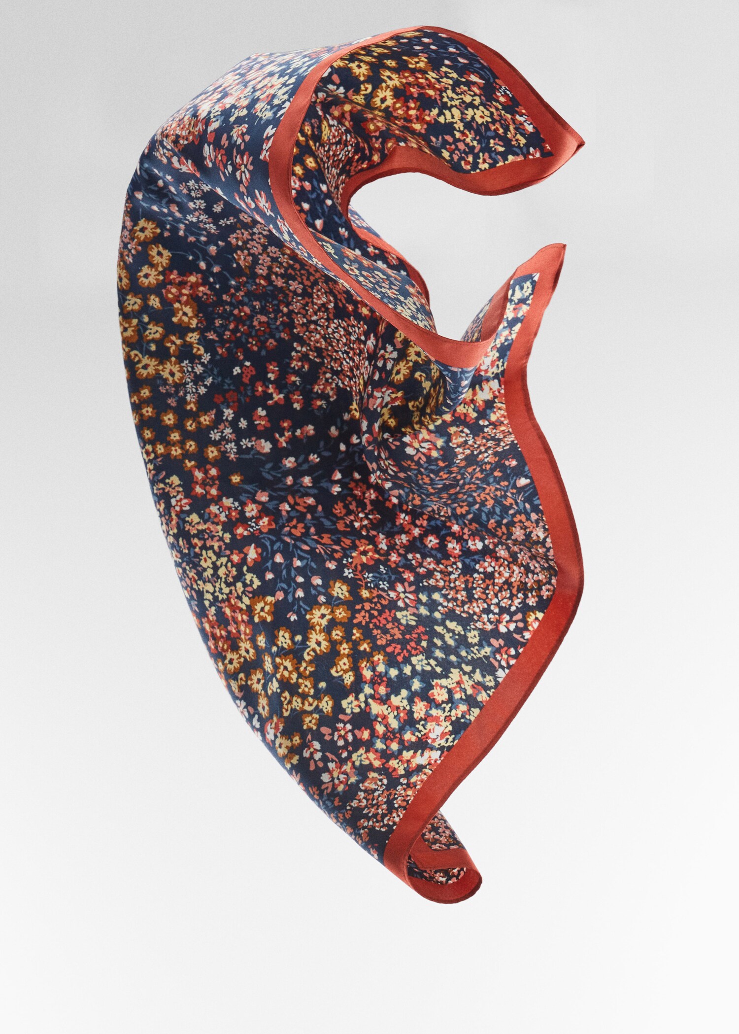 Micro-floral print scarf - Details of the article 5