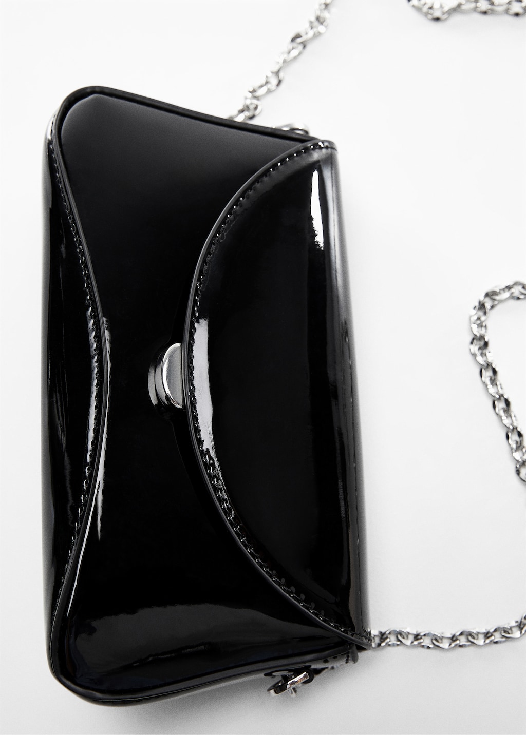 Patent leather chain handbag - Women | MANGO OUTLET USA Patent leather chain handbag - Women | MANGO OUTLET USA