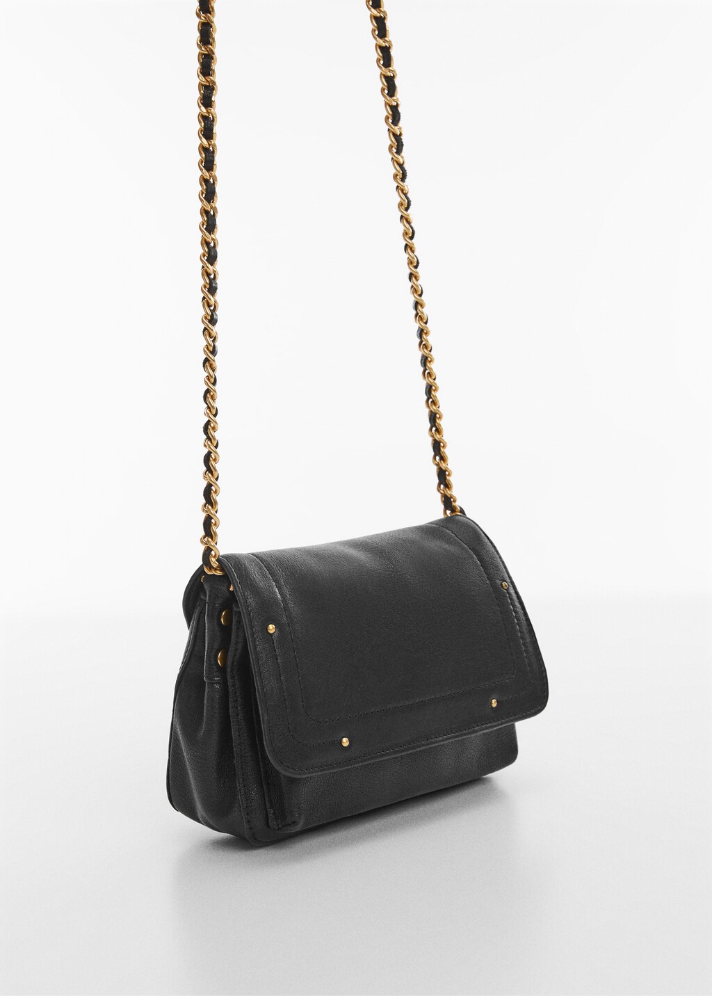 Flap leather bag
