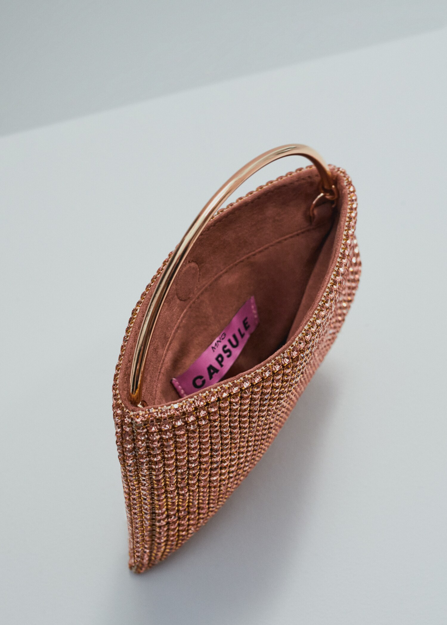 Rhinestone bag with rigid handle - Details of the article 2