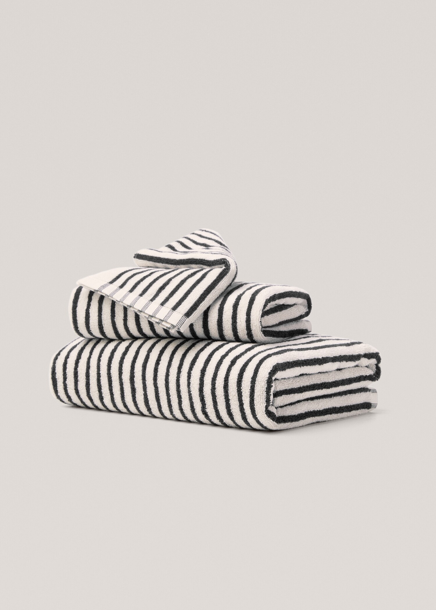 Striped hands towel 50x90cm - Article without model