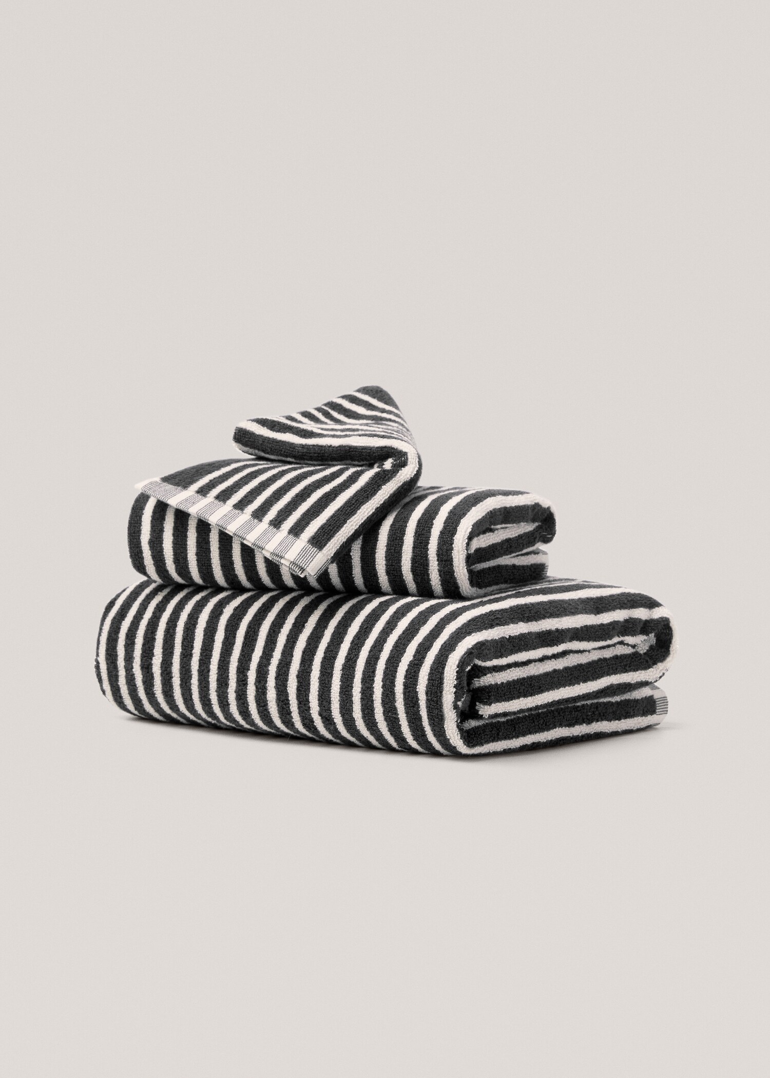 Striped hands towel 50x90cm - Article without model