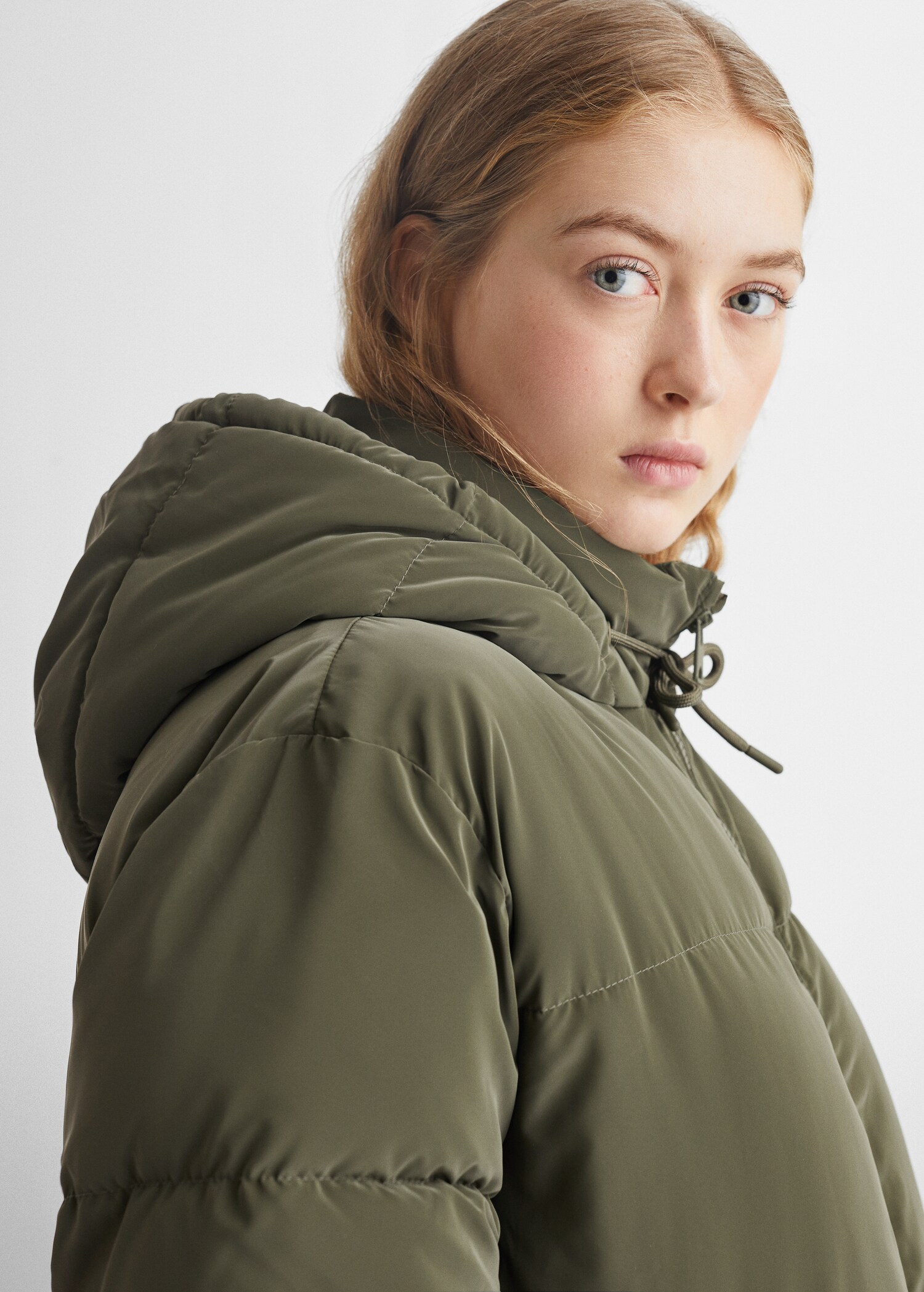 Quilted long coat - Details of the article 1