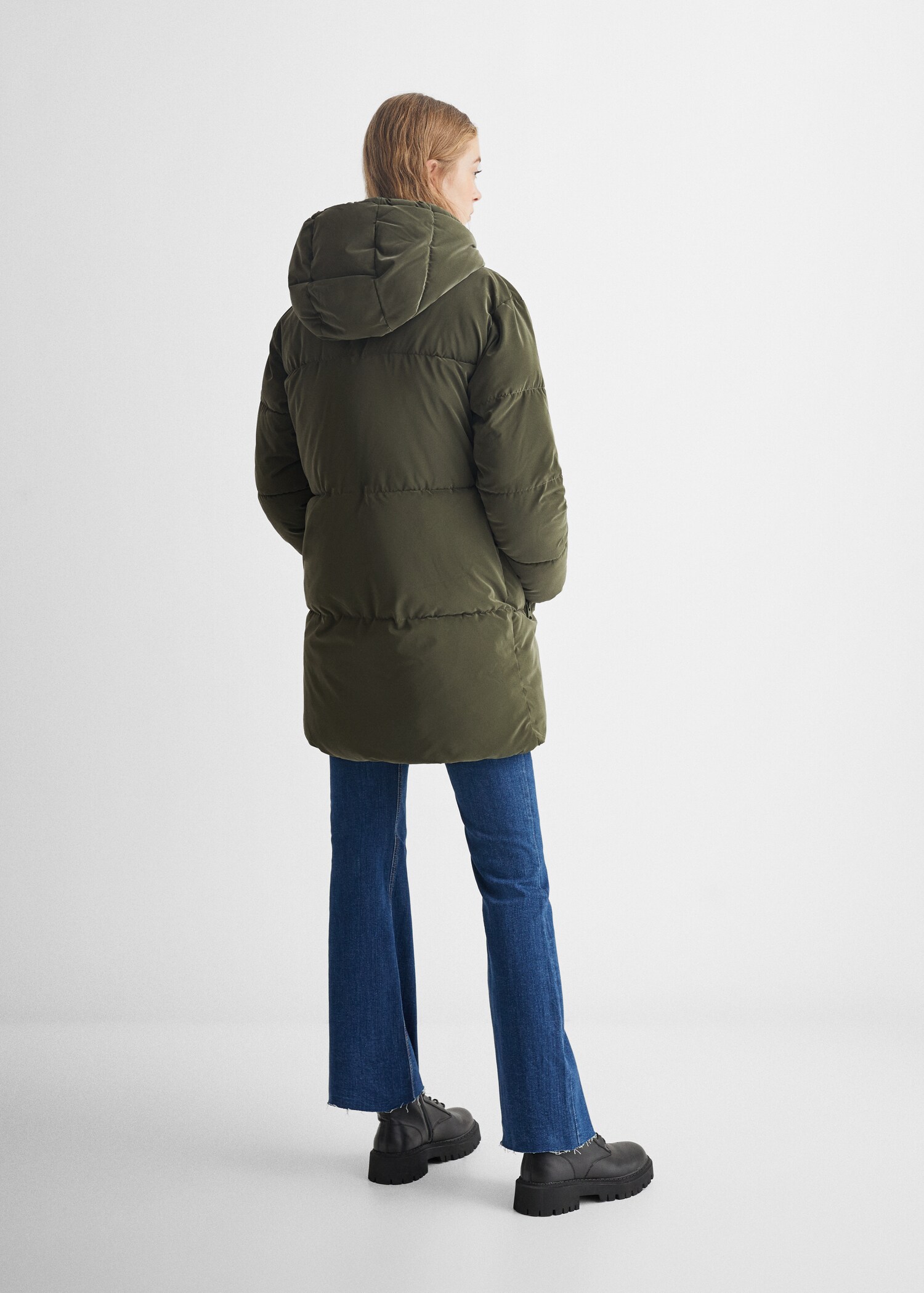 Quilted long coat - Reverse of the article