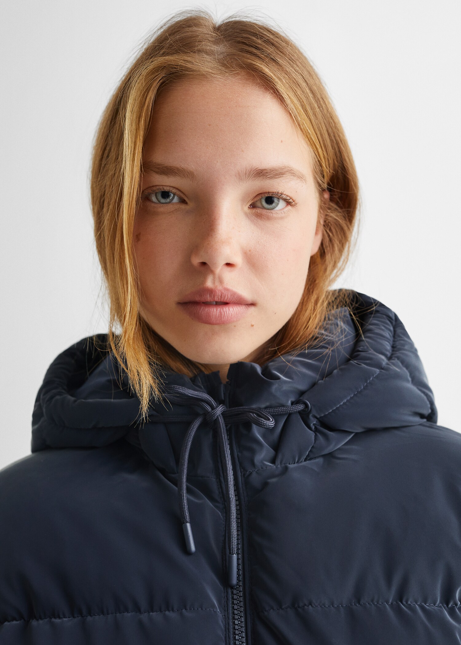 Quilted long coat - Details of the article 1