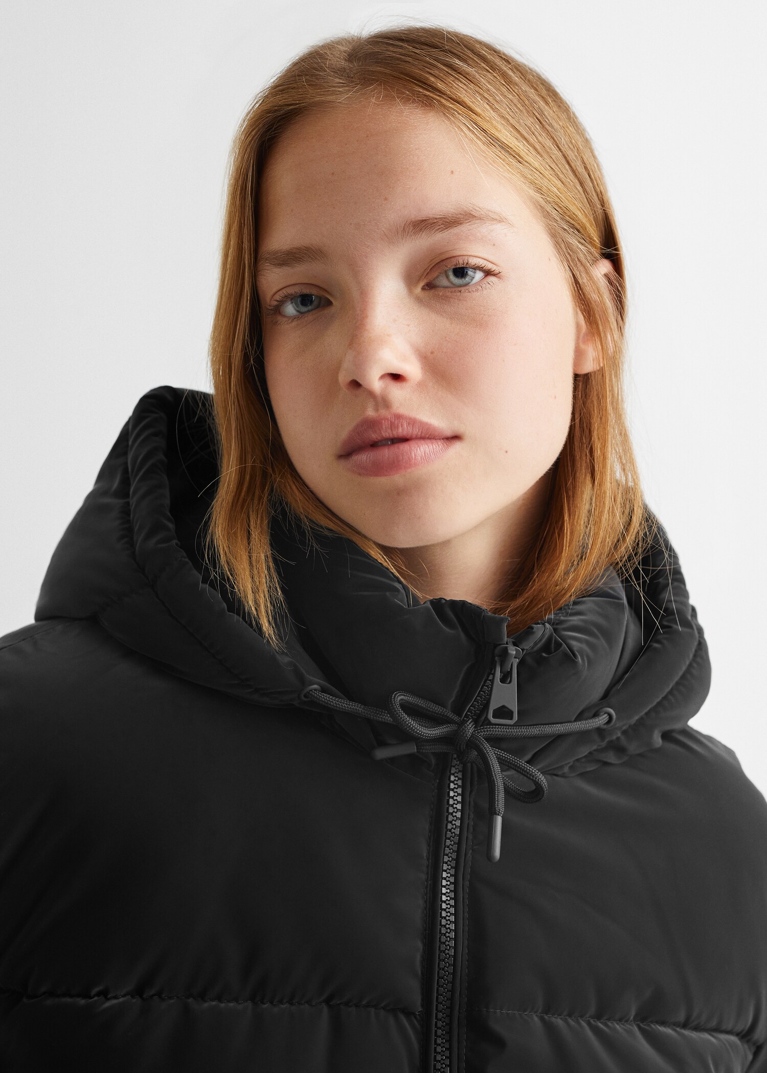 Quilted long coat - Details of the article 1