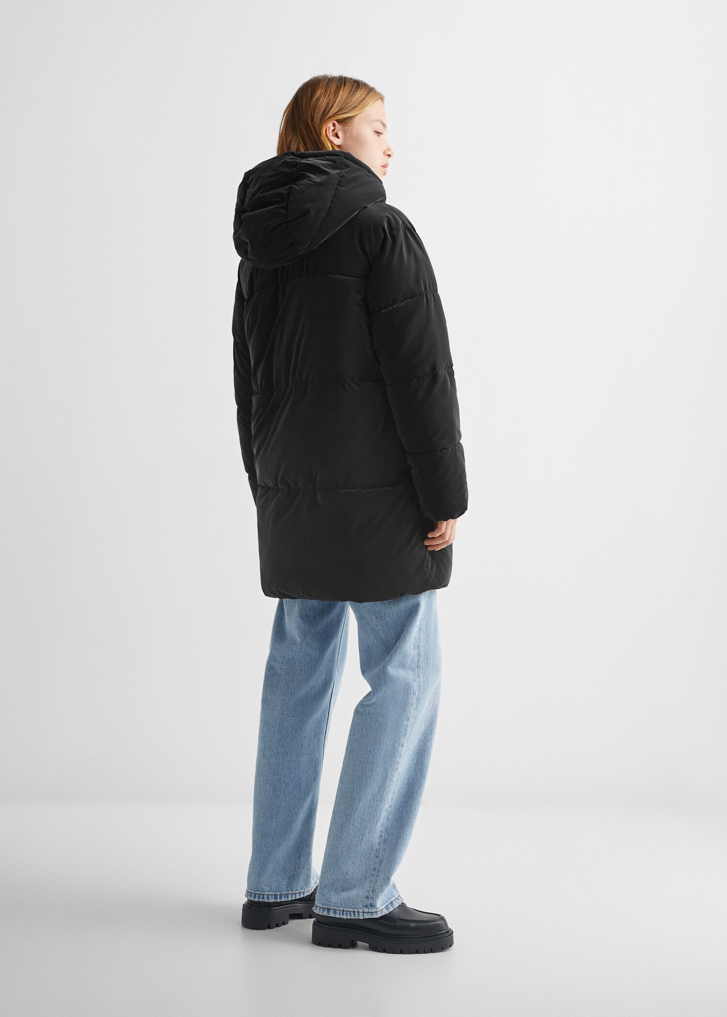 Quilted long coat - Reverse of the article